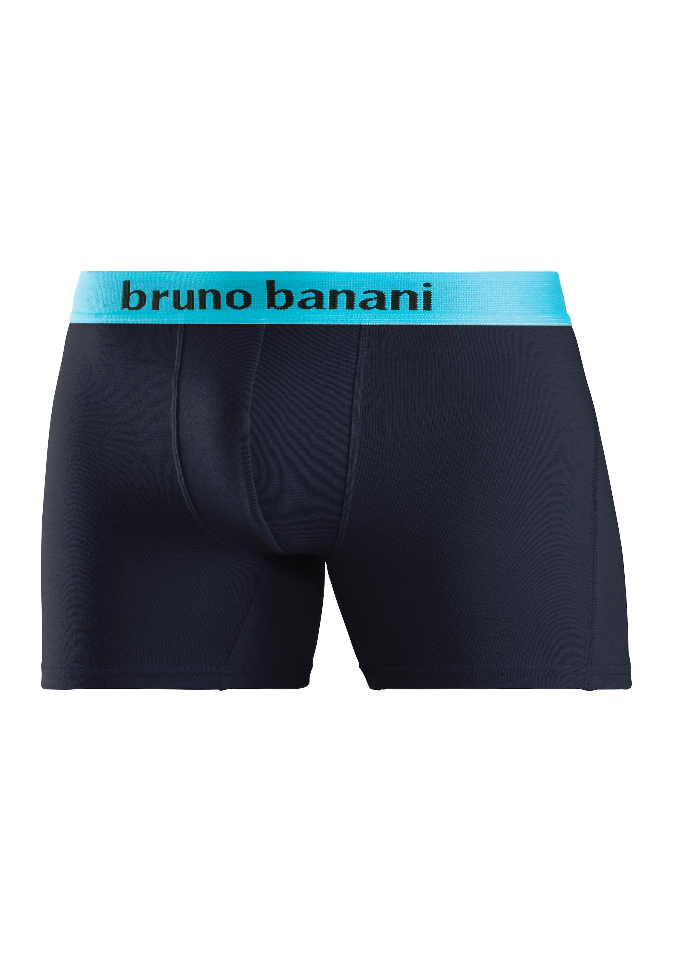 Bruno Banani Boxer »Unterhose für Herren«, (Packung, 4 St.), mit längerem Bein und auffälligen Logobund