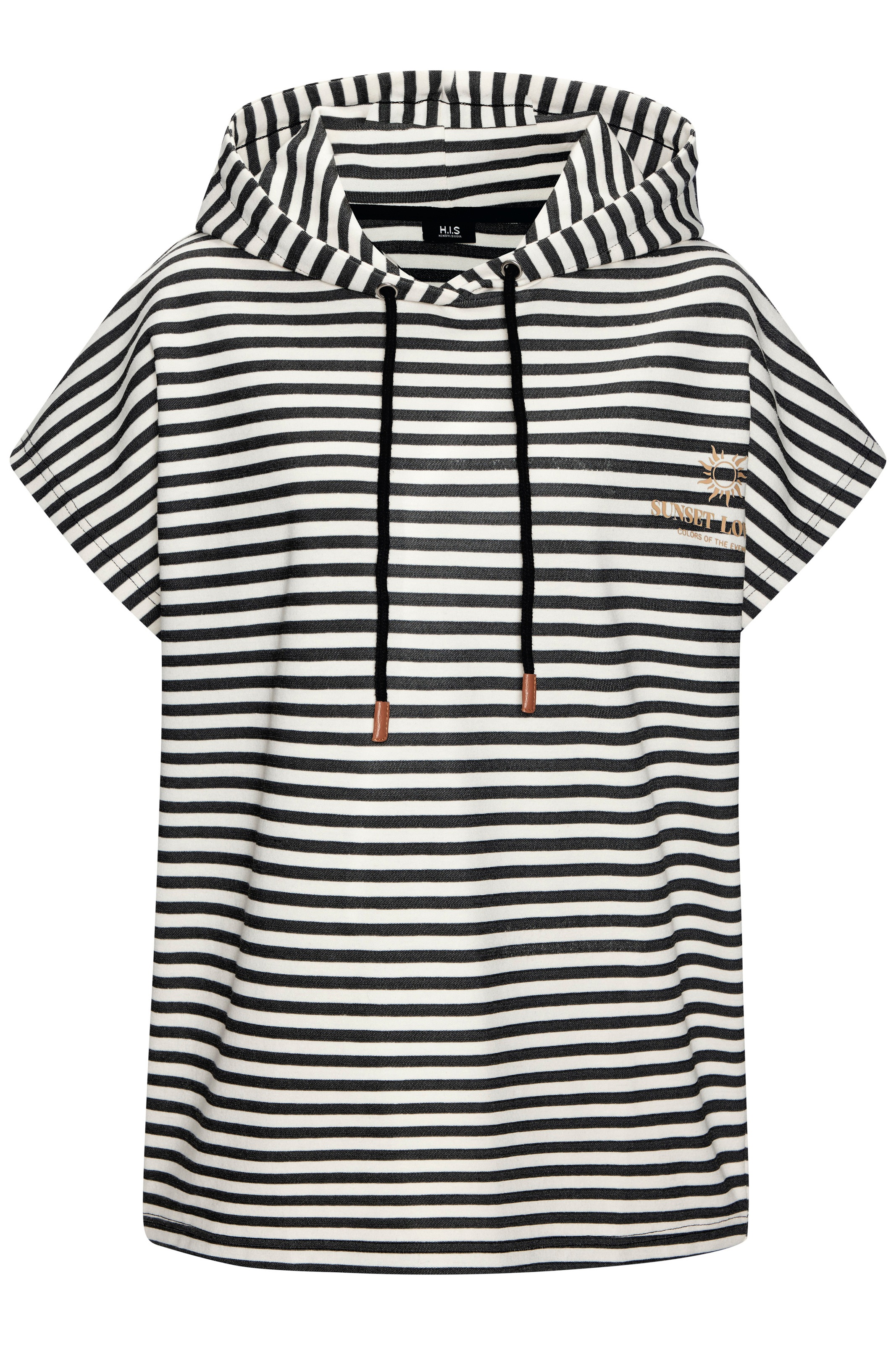 H.I.S Kapuzenshirt mit Kordelzug und weitem Armausschnitt, Loungewear günstig online kaufen