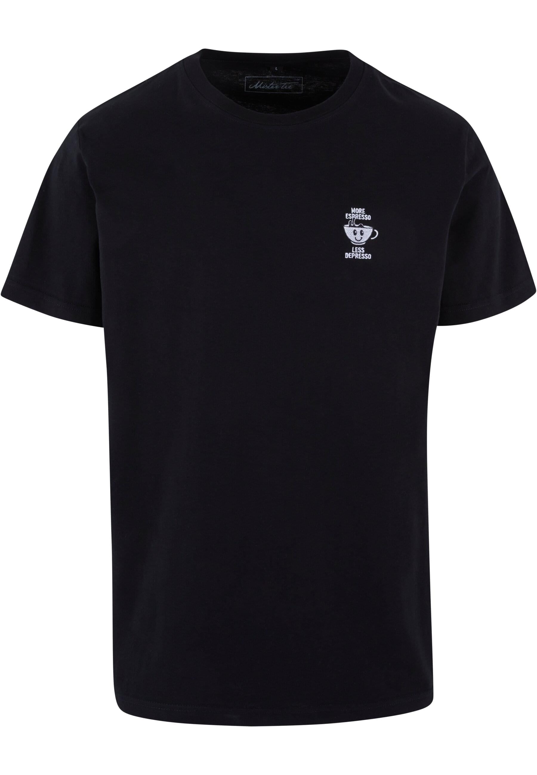 MisterTee T-Shirt "MisterTee Herren More Espresso Less Depresso Tee EMB" 1 günstig online kaufen