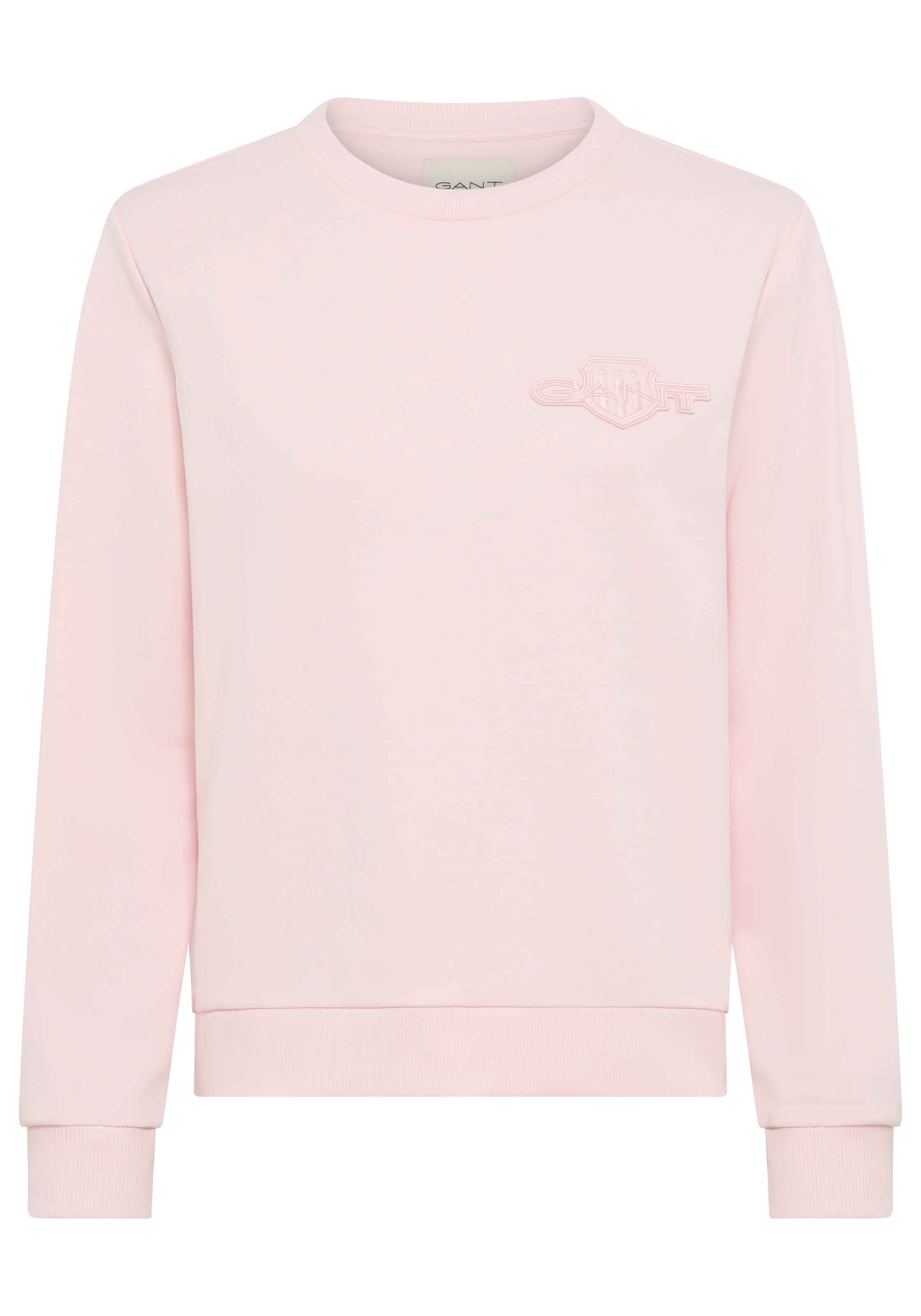 Gant Sweatshirt "REG TONAL SHIELD C-NECK SWEAT", Ton in Ton Stickerei, Rund günstig online kaufen