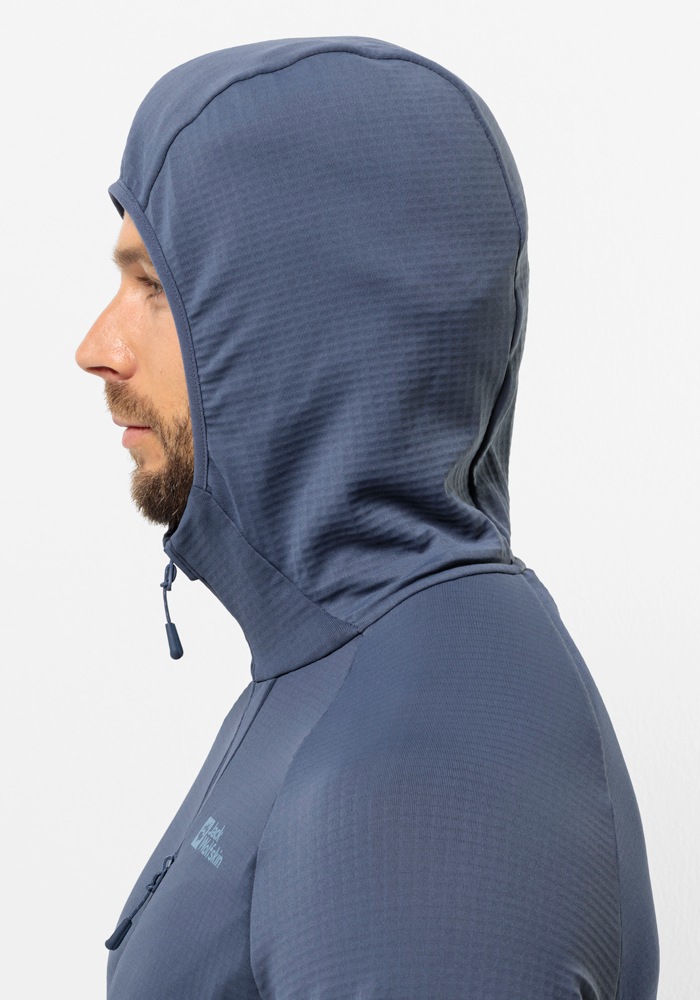 Jack Wolfskin Fleecejacke »KOLBENBERG HOODED FZ M«, mit Kapuze