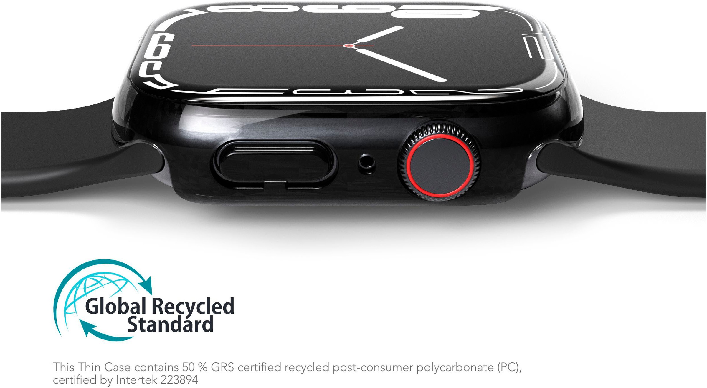 VONMÄHLEN Smartwatch-Hülle »Thin Case - Schutzhülle für Apple Watch, SE, Case 44mm, transparent«