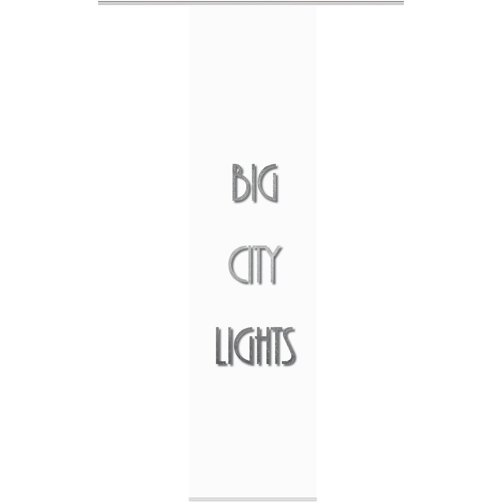 HOME WOHNIDEEN Schiebegardine »BIG CITY LIGHTS«, (1 St.)