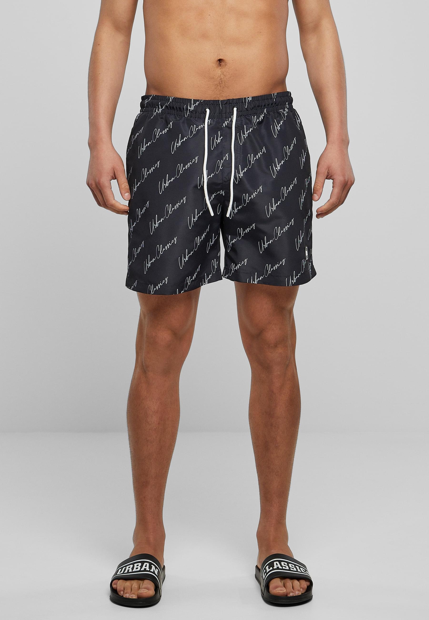 URBAN CLASSICS Badeshorts »Urban Classics Herren Pattern Swim Shorts«