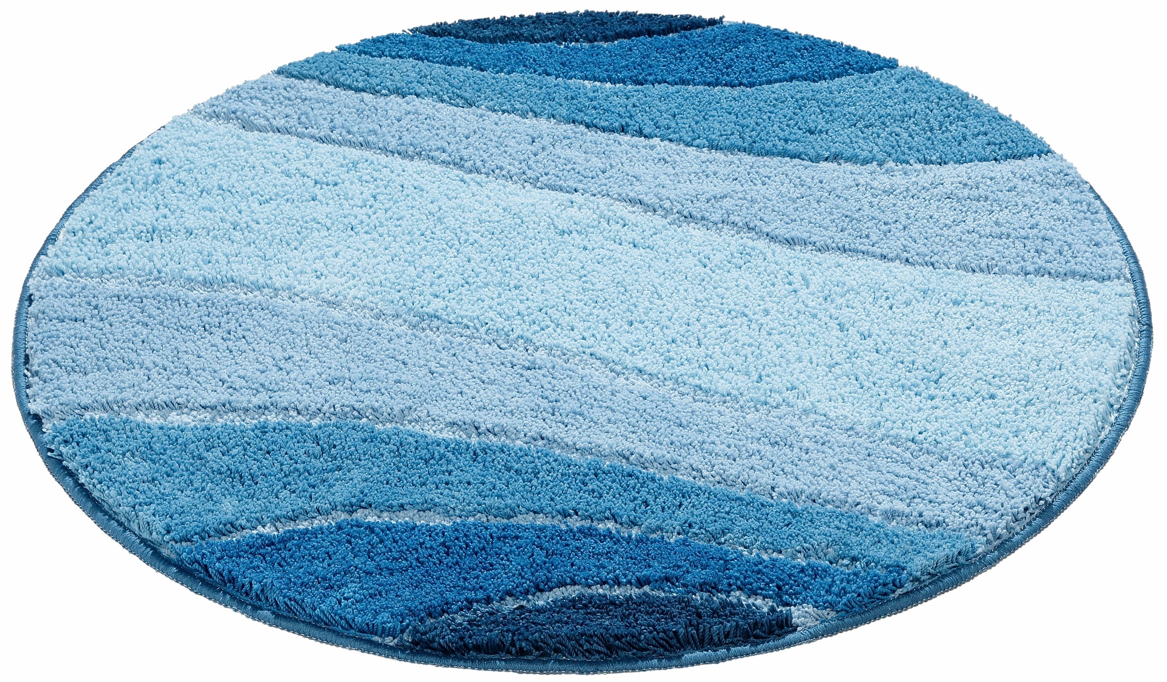 my home Badematte »Josie, Badvorleger, Badezimmer Teppich«, rutschhemmend beschichtet, fußbodenheizungsgeeignet-schnell trocknend-strapazierfähig, Badteppich, Badematten, rechteckig, rund & als 3-tlg. Set erhältlich
