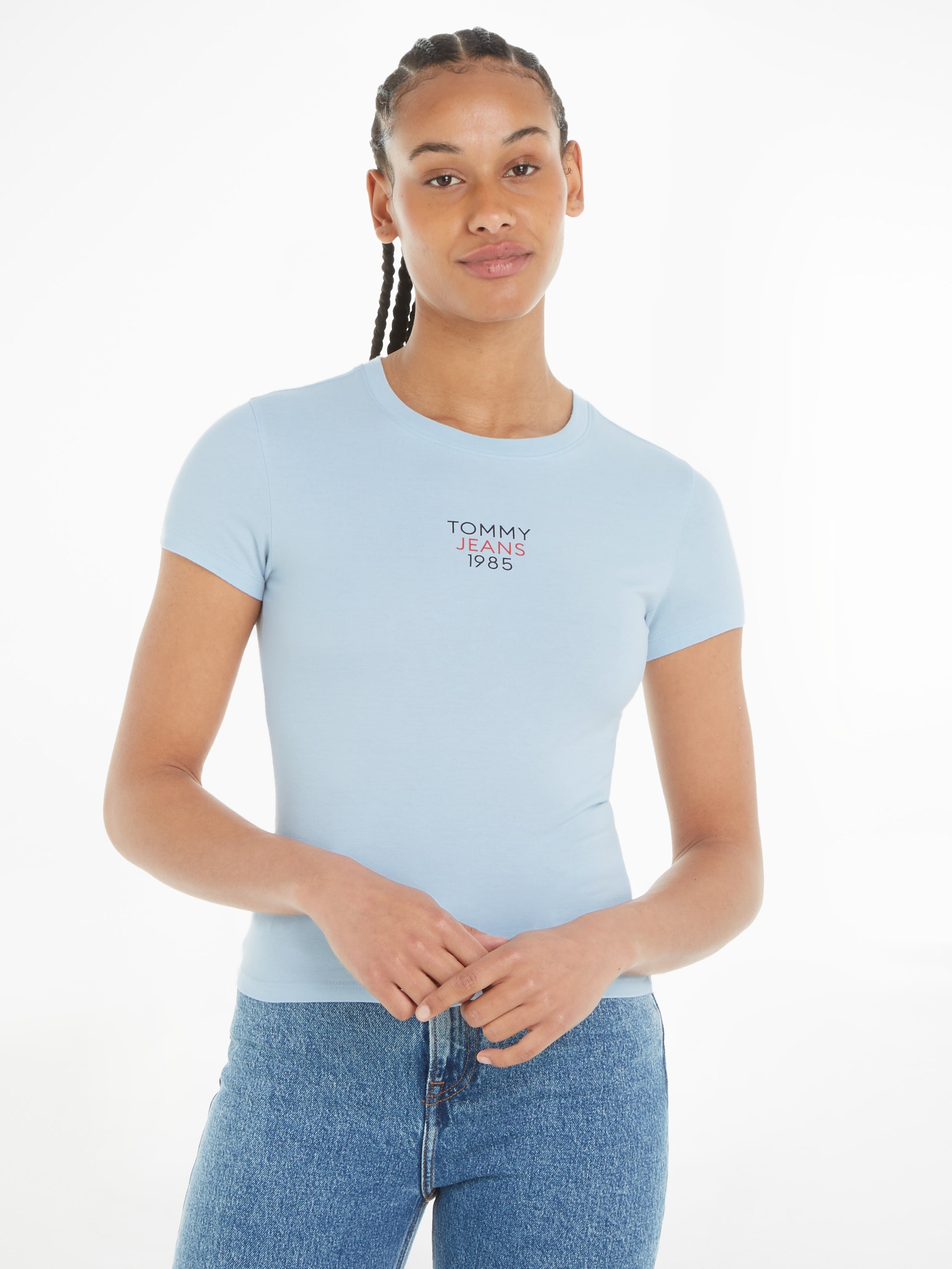 Tommy Jeans T-Shirt »TJW ESSENTIAL 1 kaufen | LOGO mit Logoschriftzug SS«, BAUR SLIM