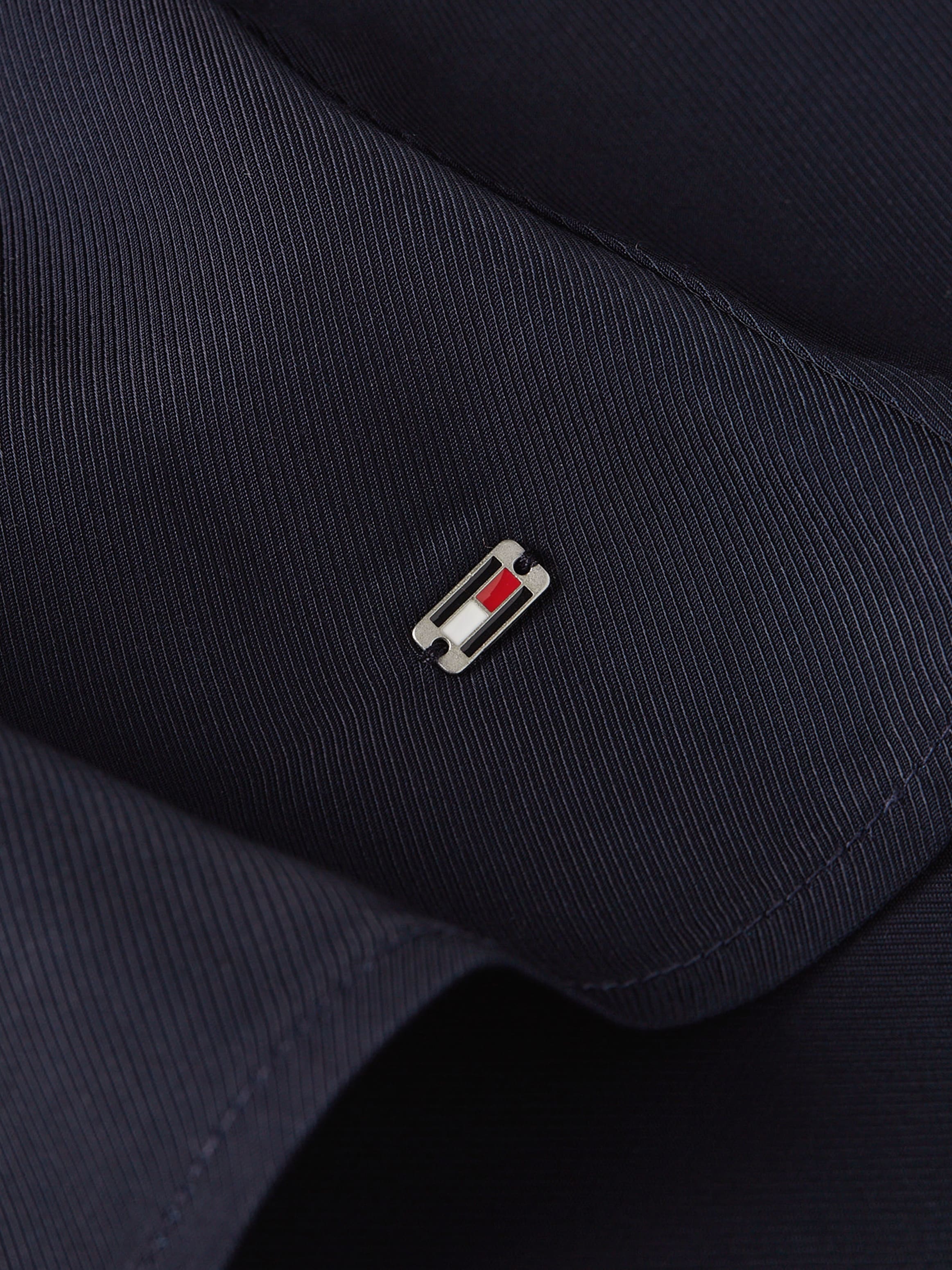 Tommy Hilfiger Logopatch DRESS«, Blusenkleid mit »SEAL F&F AOP | BAUR KNEE online kaufen