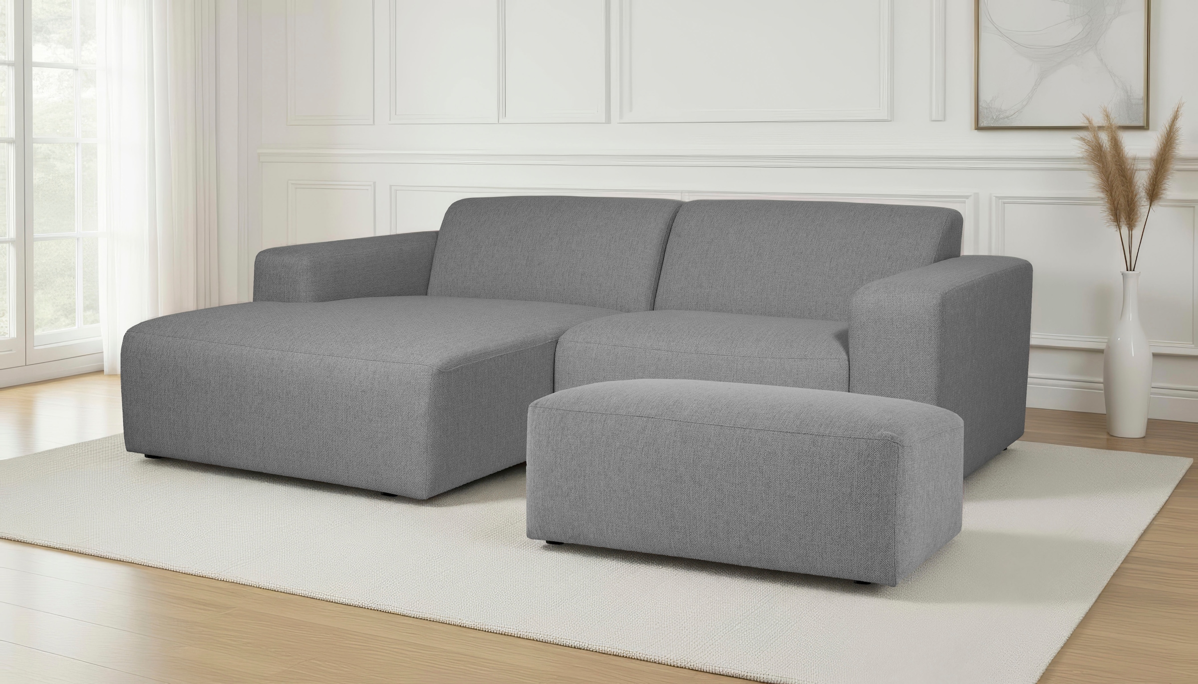 OTTO home Ecksofa "Koa,228cm, L-Form, Modulsofa, Webstoff, Cord, Struktur, günstig online kaufen