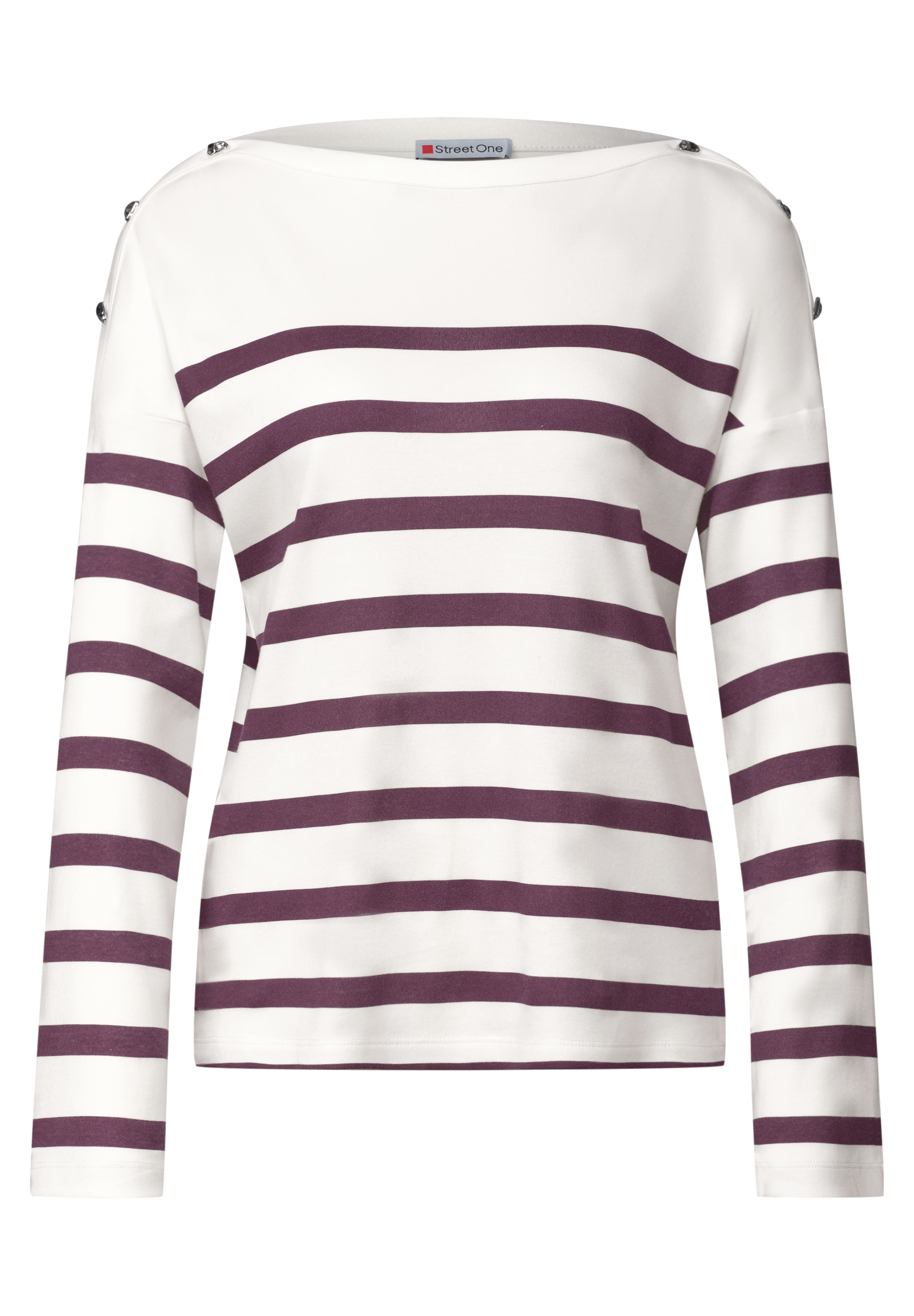 STREET ONE Langarmshirt im Streifendesign