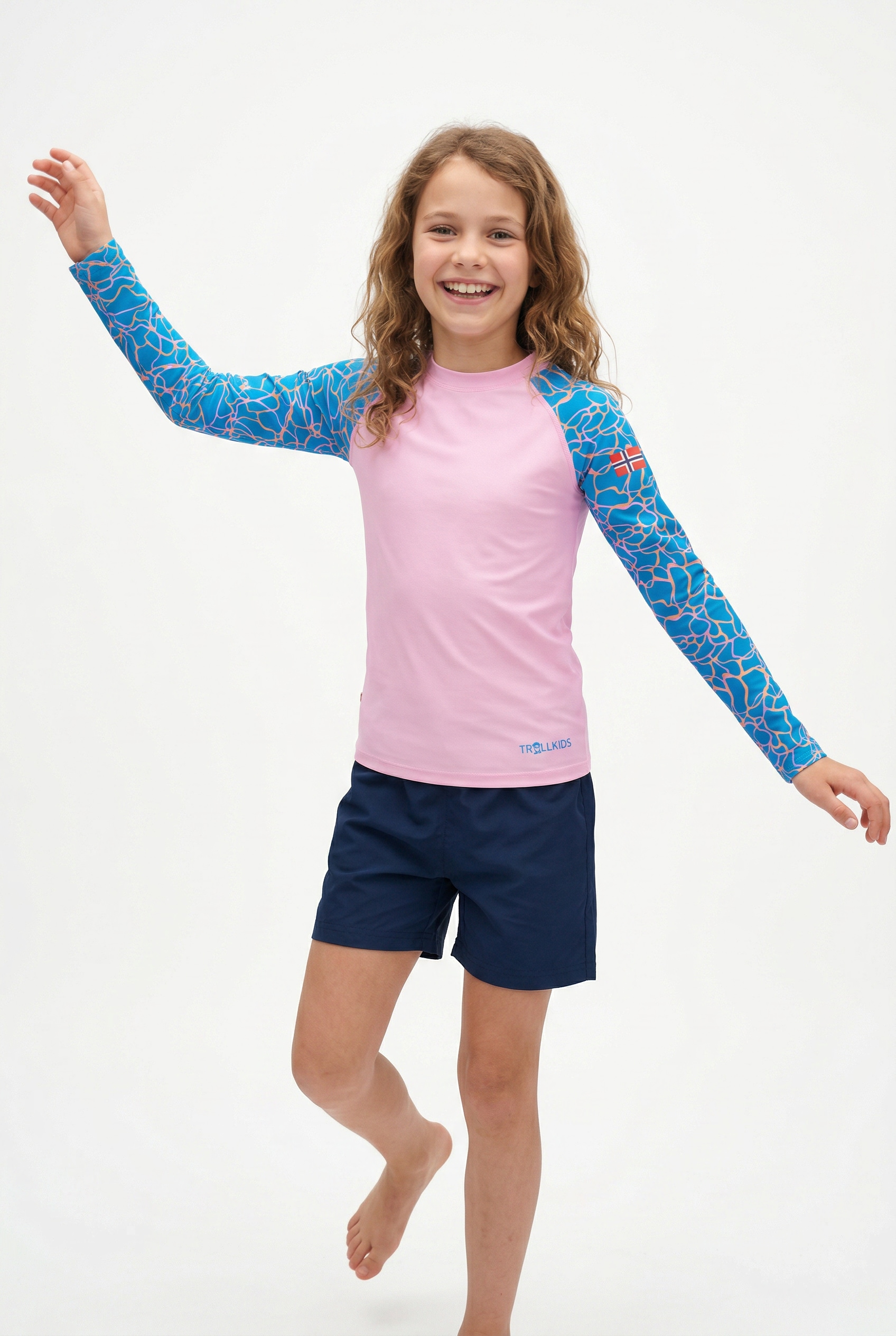 TROLLKIDS Bade-Shirt "Girls Haukland Shirt" mit Lichtschutzfaktor 50+, schnell trocknend, atmungsaktiv