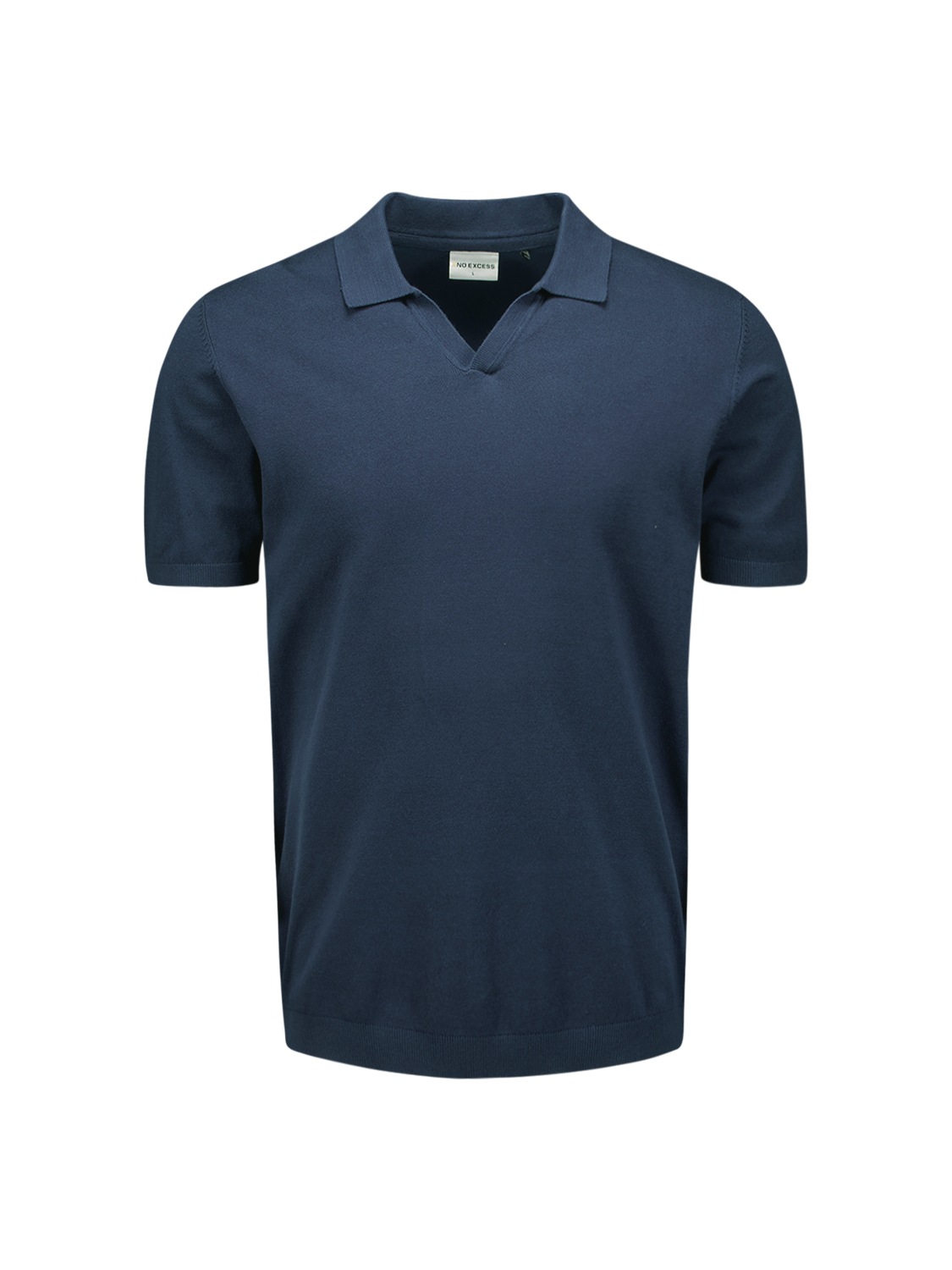 NO EXCESS T-Shirt »No Excess Poloshirt mit kurzen Ärmeln«