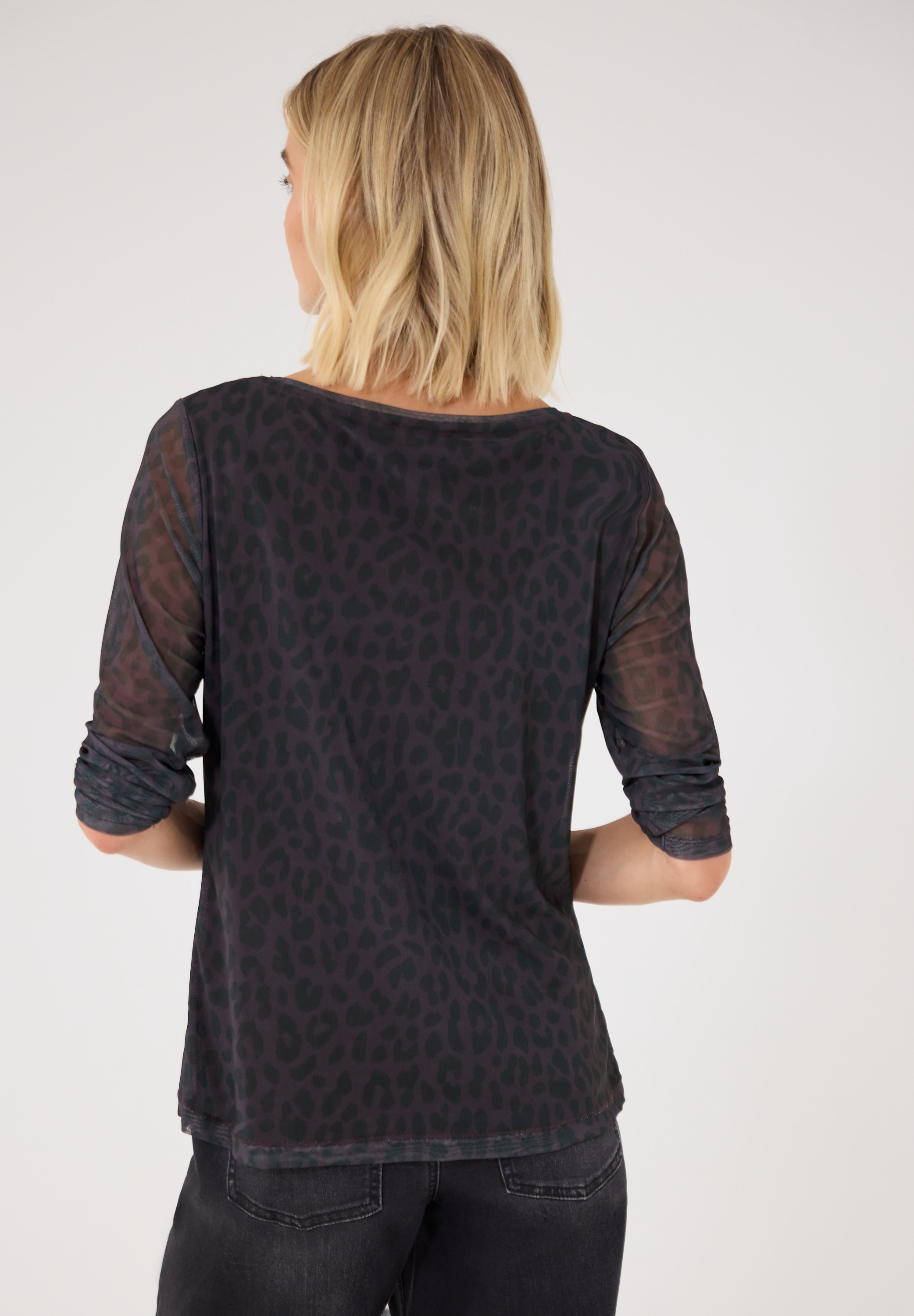 STREET ONE STUDIO Langarmshirt mit Leomuster