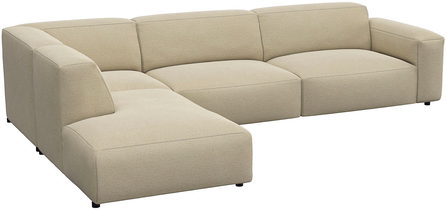 FLEXLUX Ecksofa »Lucera, super bequem durch hochwertigen Sitzaufbau mit Kaltschaum«, modern & anschmiegsam, L-Form, Designsofa