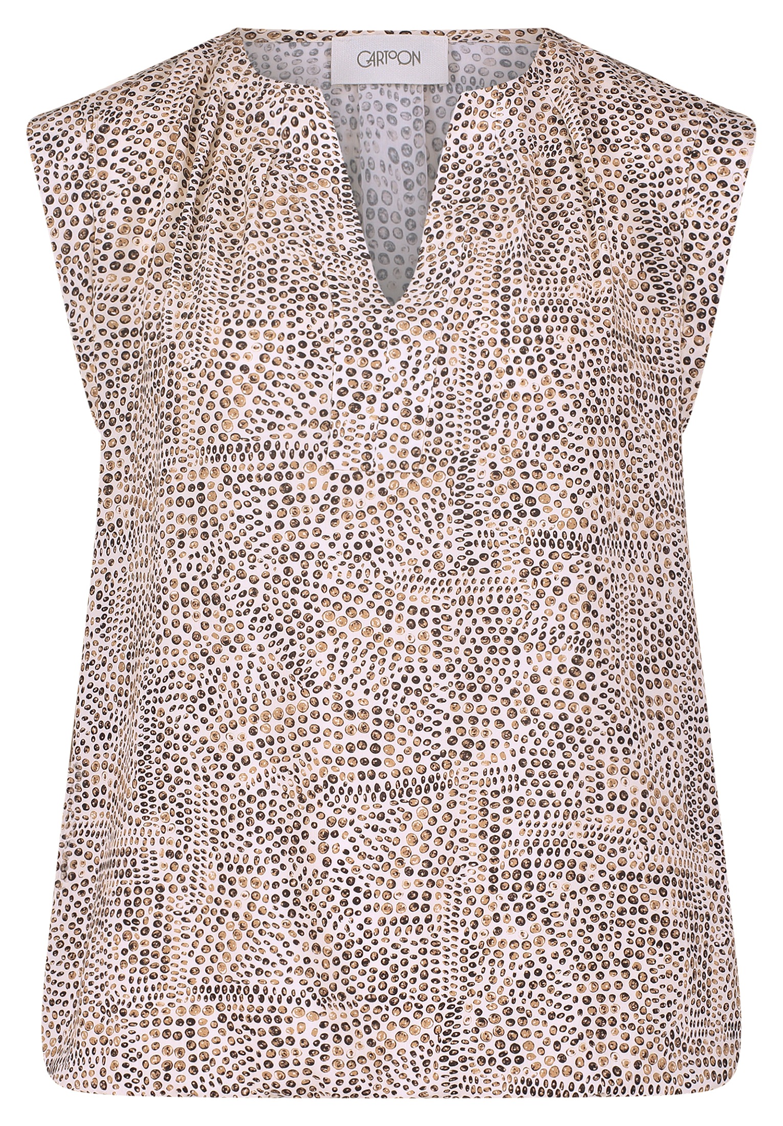 Cartoon Schlupfbluse "Cartoon Damen Casual-Bluse mit Muster" günstig online kaufen