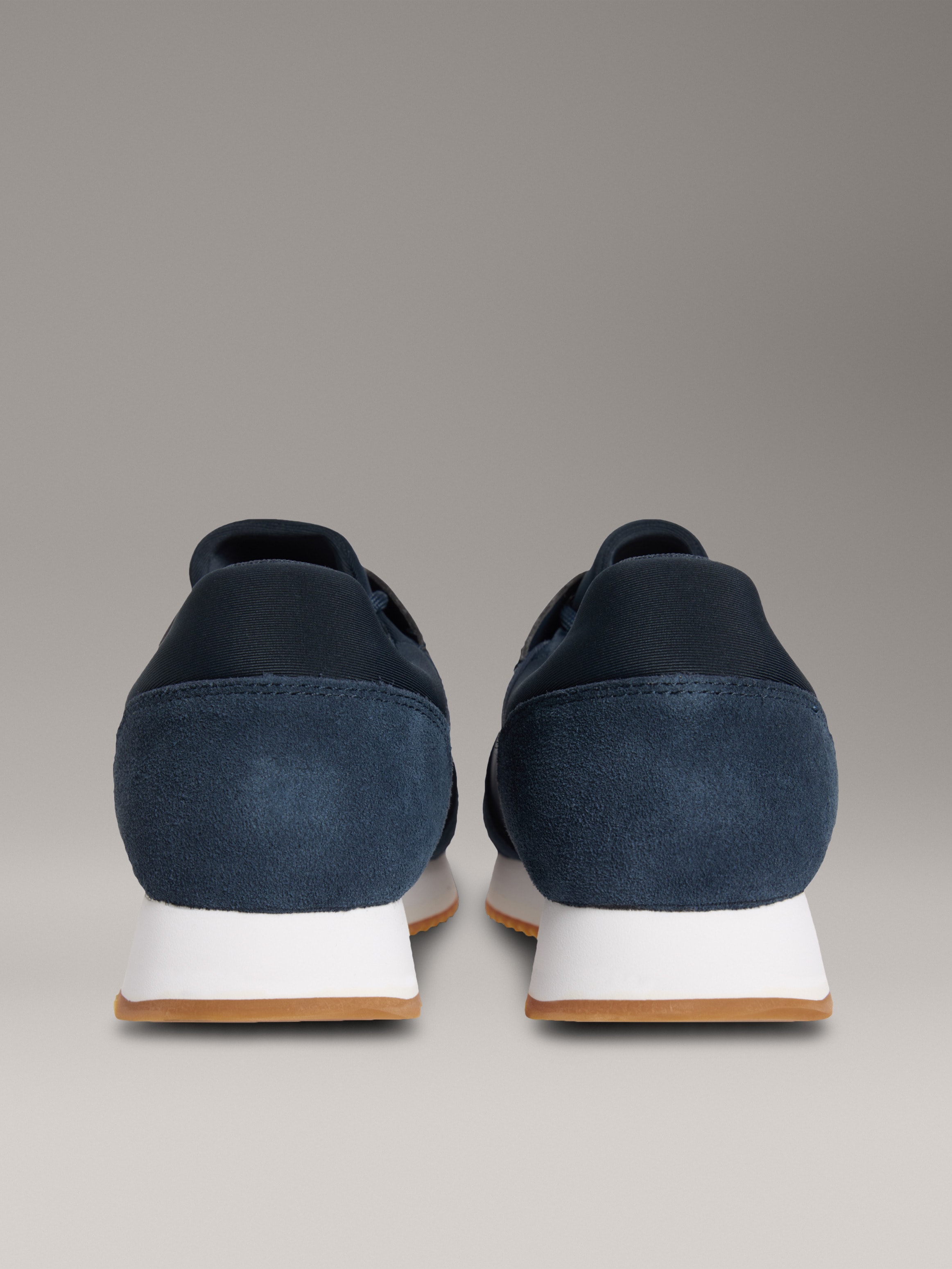 Calvin Klein Jeans Slip-On Sneaker »RETRO RUNNER SOCK LACE UP NY-SU«, Halbschuh, Freizeitsneaker mit CK-Logo und aufgesetzter Schnürung