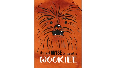 Leinwandbild »Keilrahmenbild - Star Wars Don´t Upset Wookiee - Größe 40 x 60 cm«,...