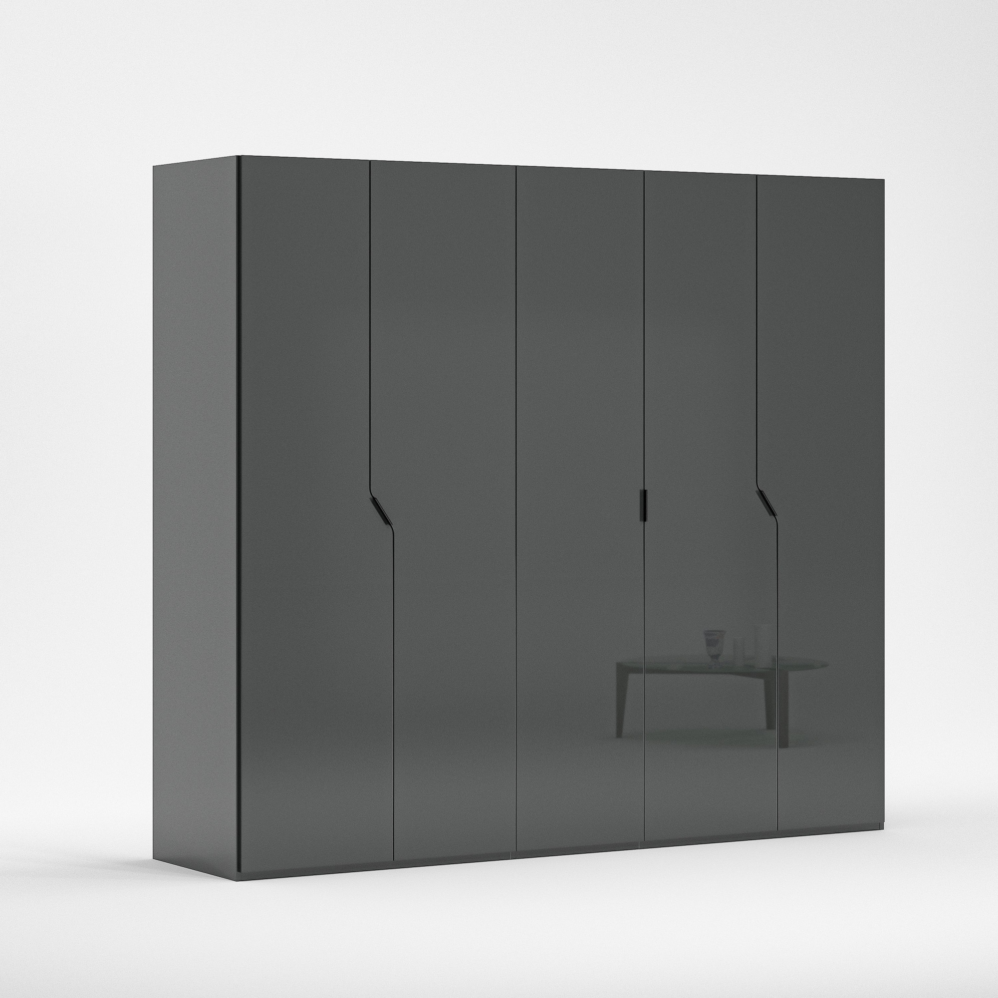 INOSIGN Kleiderschrank "AMETISTA, Drehtürenschrank, designgeformten Fronten günstig online kaufen