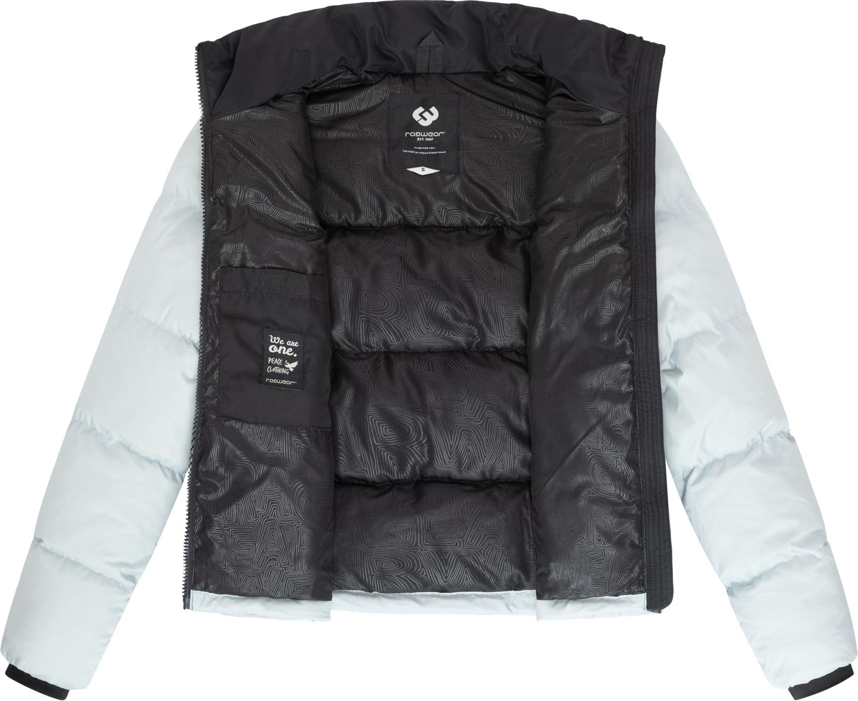 Ragwear Steppjacke »Serah«, ohne Kapuze, stylische Damen Winterjacke im Colourblocking-Design