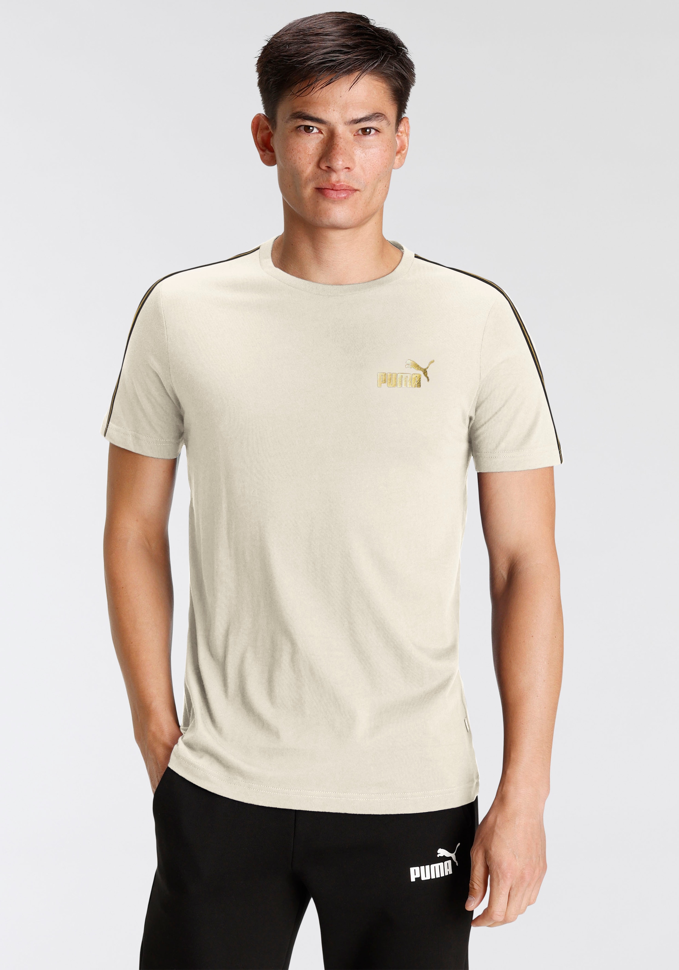 PUMA T-Shirt "ESS TAPE MINIMAL GOLD TEE" regular fit, sportlicher Stil, Run günstig online kaufen
