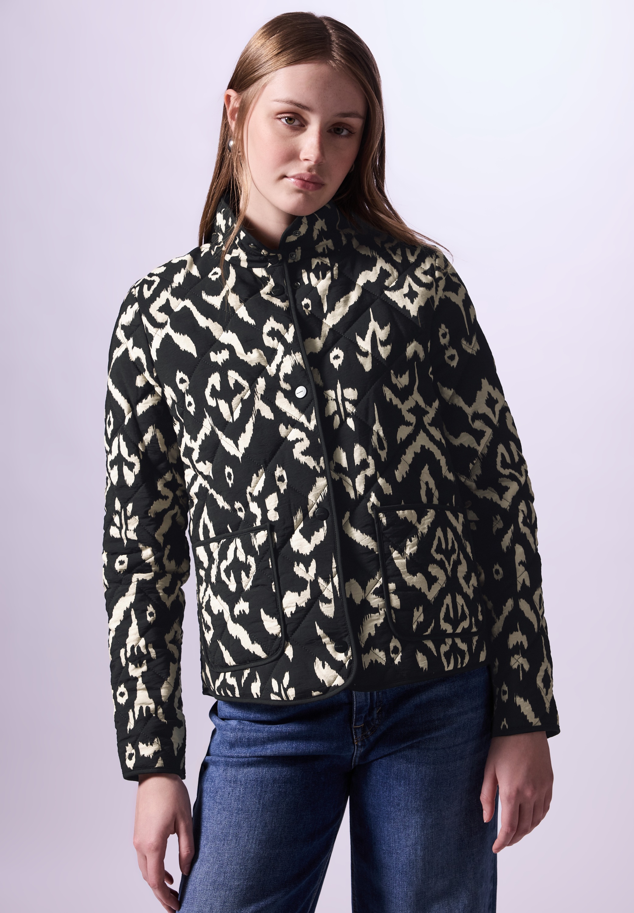 STREET ONE STUDIO Steppjacke, ohne Kapuze, mit Stehkragen