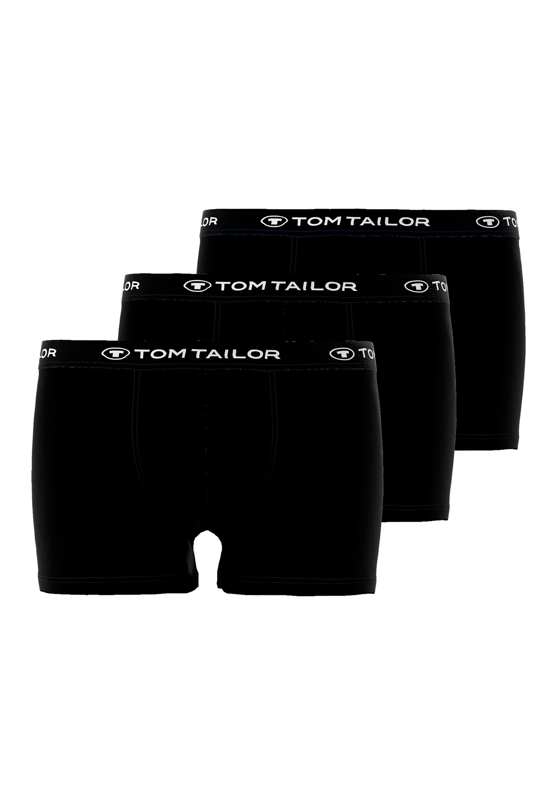 TOM TAILOR Boxershorts "Buffer", (3er Pack), mit angenehmen Logobund