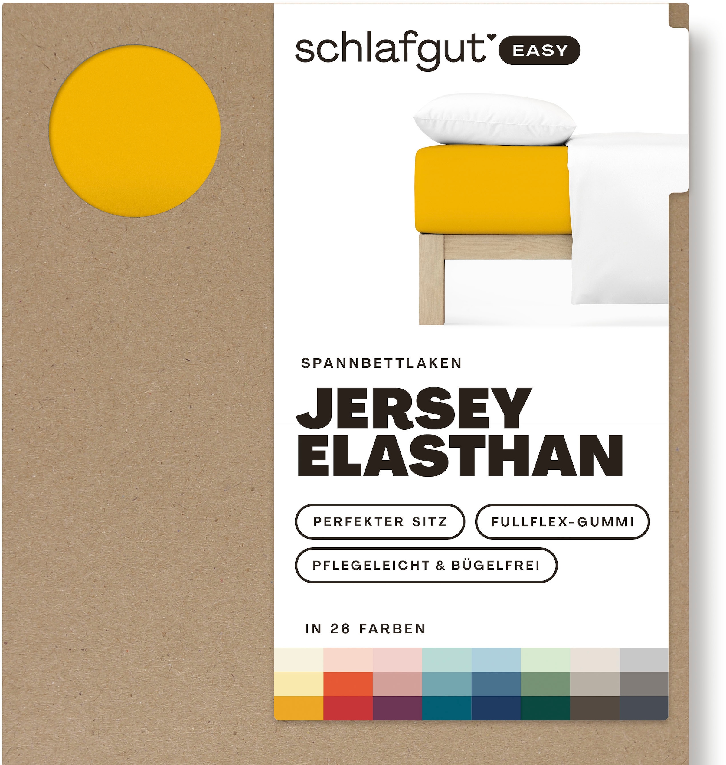Spannbettlaken »EASY Jersey Elasthan«, MADE IN GREEN by OEKO-TEX®