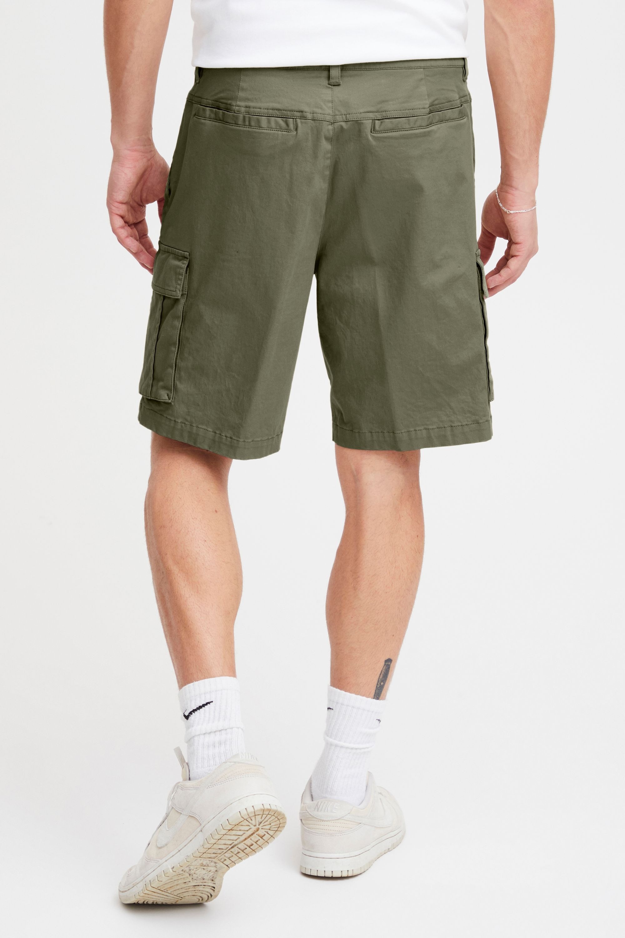 !solid Cargoshorts SOLID "Cargoshorts SDJoe", Herren, Gr. M, N-Gr, grün (dusty olive), Obermaterial: 98% Baumwolle CO. 2% Elasthan EL., Hosen 3