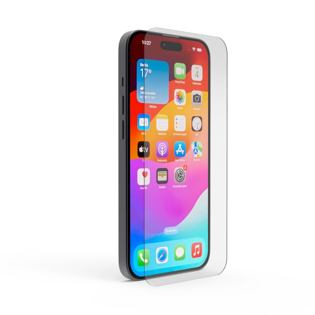 Hama Displayschutzglas »Schutzglas für Apple iPhone 15 Plus, Apple iPhone 15 Pro Max, robust«, für Apple iPhone 15 Plus, Apple iPhone 15 Pro Max