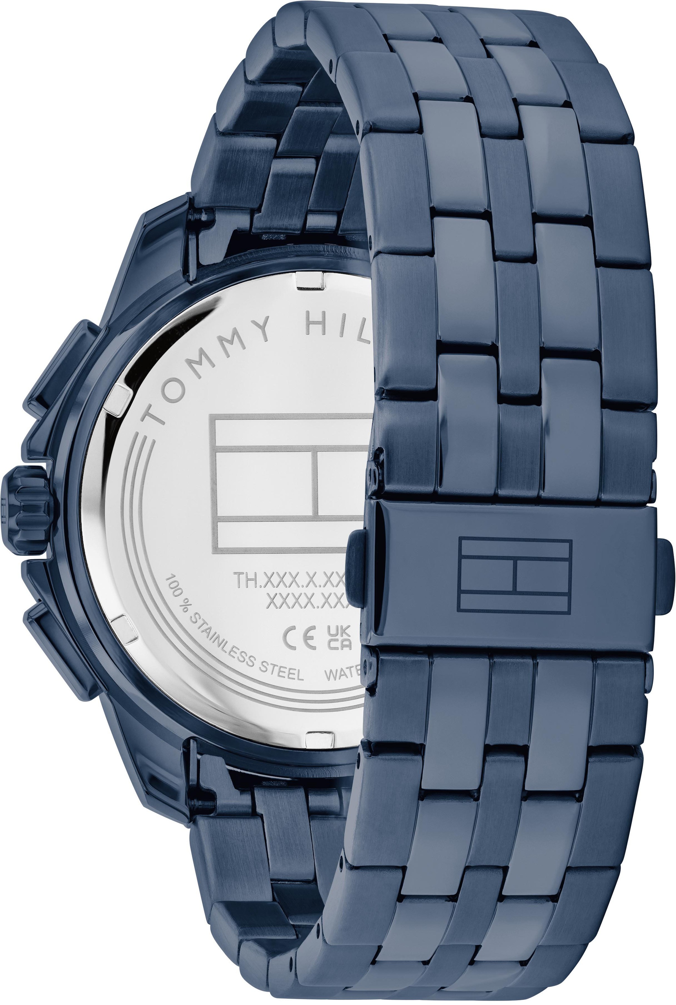 Tommy Hilfiger Multifunktionsuhr »WALKER«, Quarzuhr, Armbanduhr, Herrenuhr, Datum, Edelstahlarmband