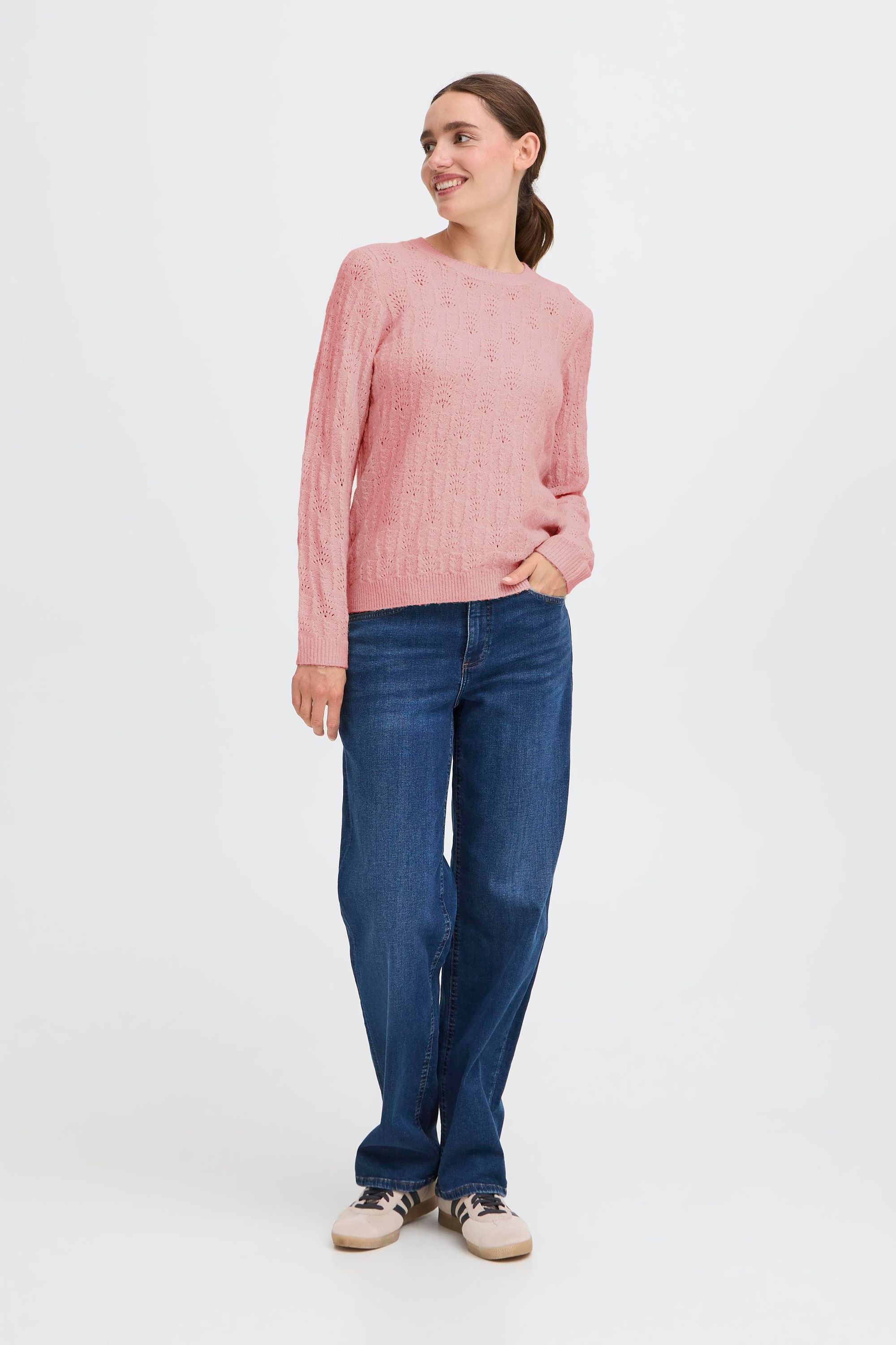 OXMO Strickfleece-Pullover »Strickpullover OXFSINVA«