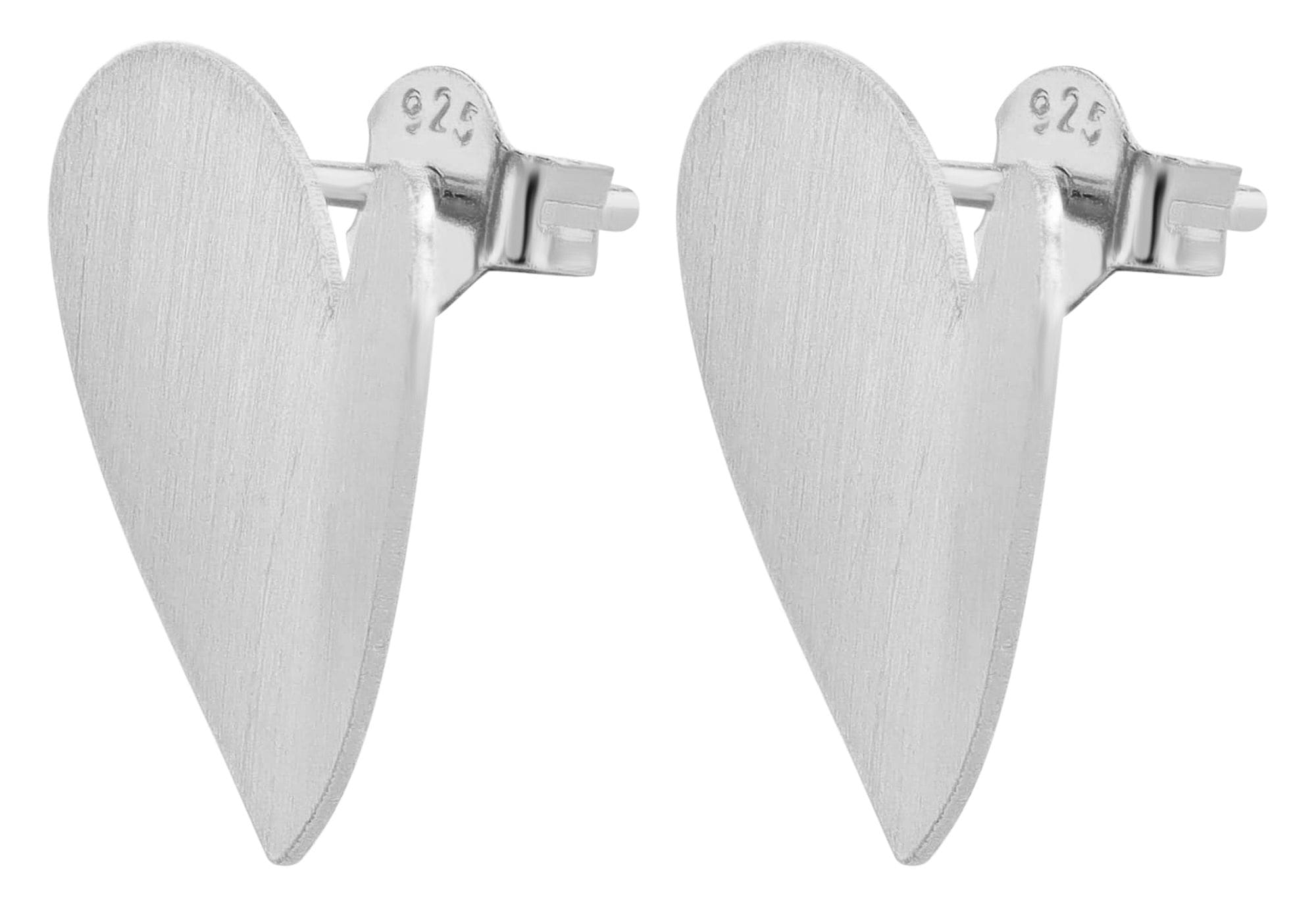 Adelia´s Paar Ohrhänger "Ohrringe – Ohrstecker Herz aus 925 Silber" Perfekt zum Verschenken an besondere Menschen