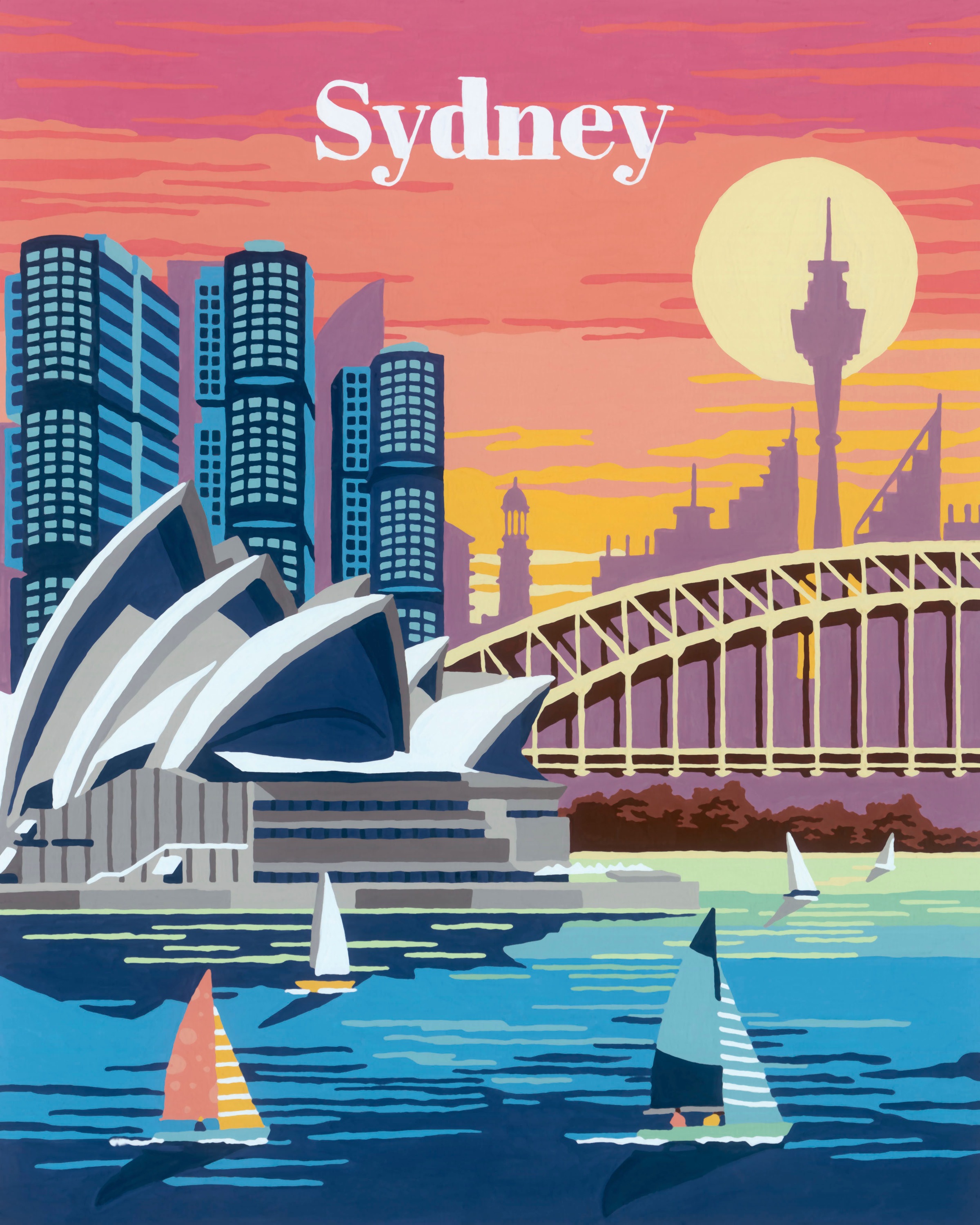 Ravensburger Malen nach Zahlen »CreArt, Colorful Sydney«, Made in Europe