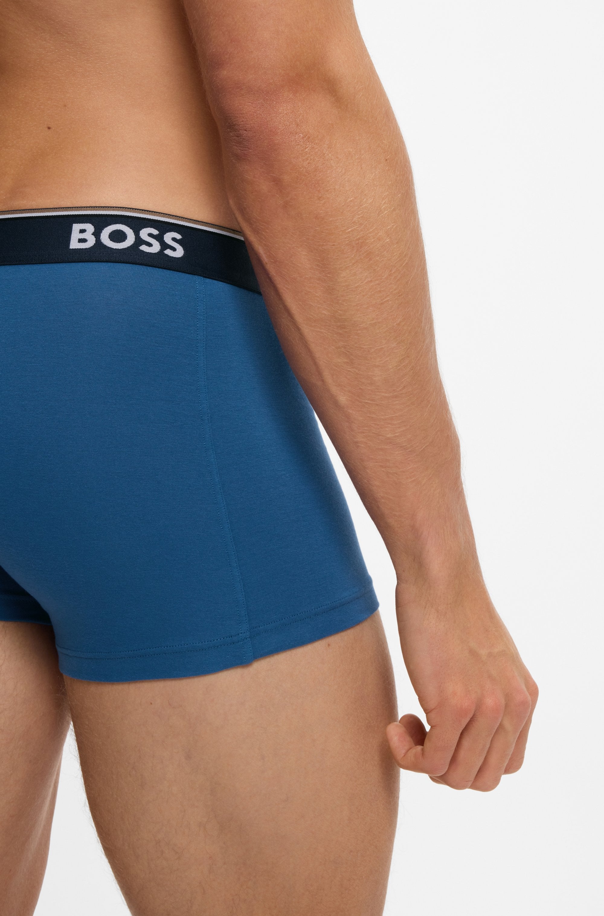 BOSS Trunk Packung, 3 Stk. aus Stretch-Baumwolle, elastischer Bund, mittlere Bundhöhe