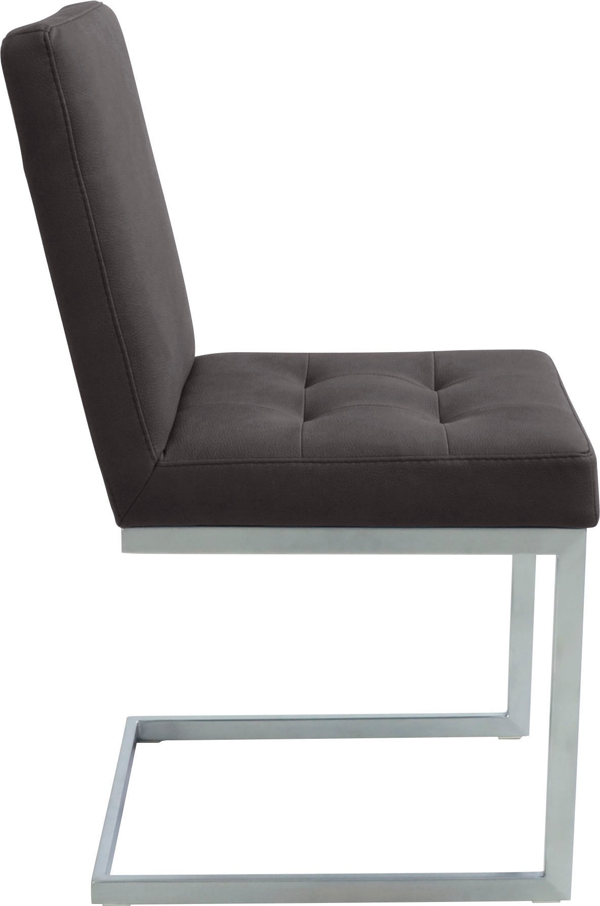 K+W Komfort & Wohnen Eckbankgruppe »Spider II«, (Set, 4 tlg.), langer Schenkel 195cm, 2 Freischwinger, Auszugstisch in Breite 120 cm