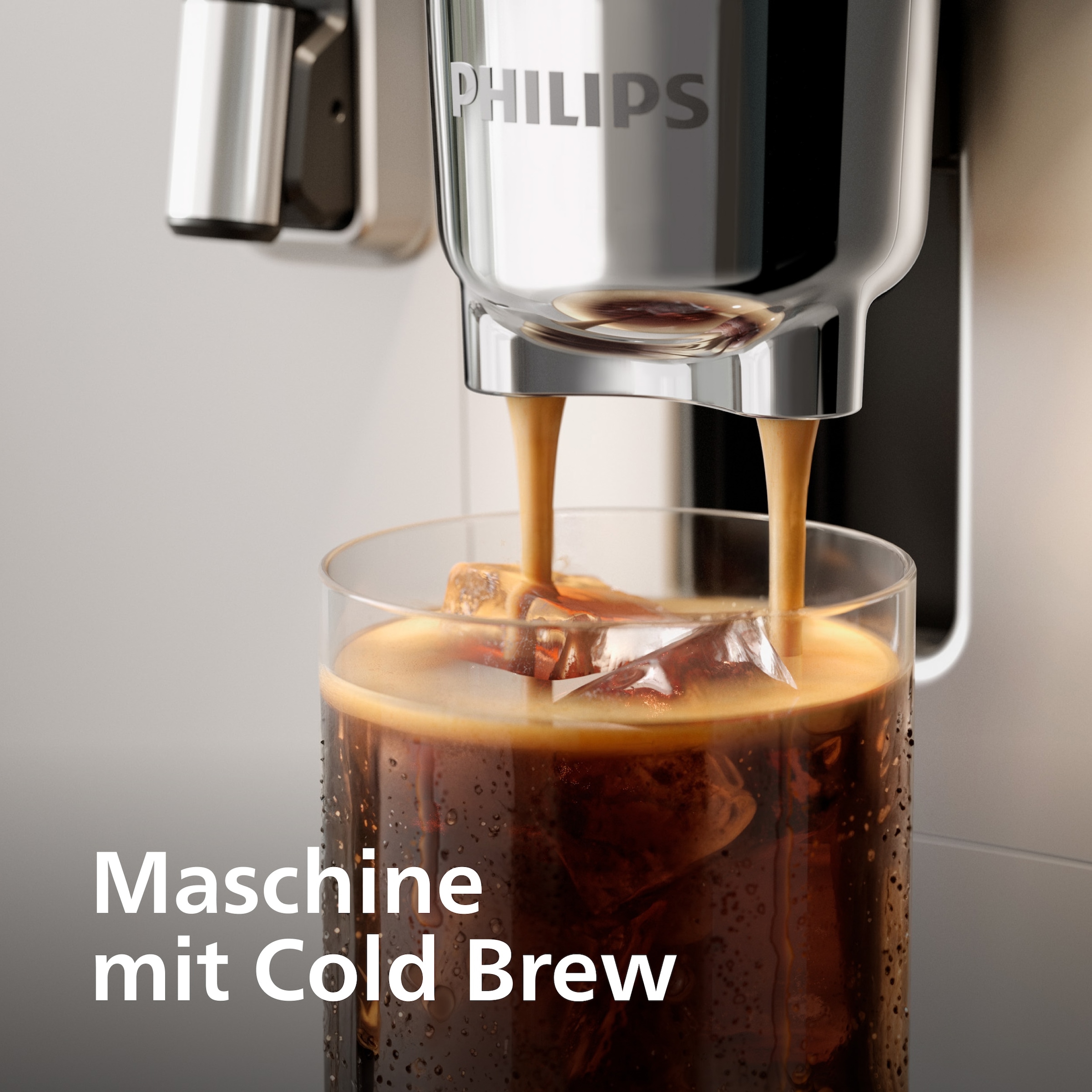 Philips Kaffeevollautomat »EP8757/20 Café Aromis 8000-Serie mit BrewExtract Technologie, appfähig« über 50 heiße und kalte Getränke, mit LatteGo Pro-Milchsystem, Silber