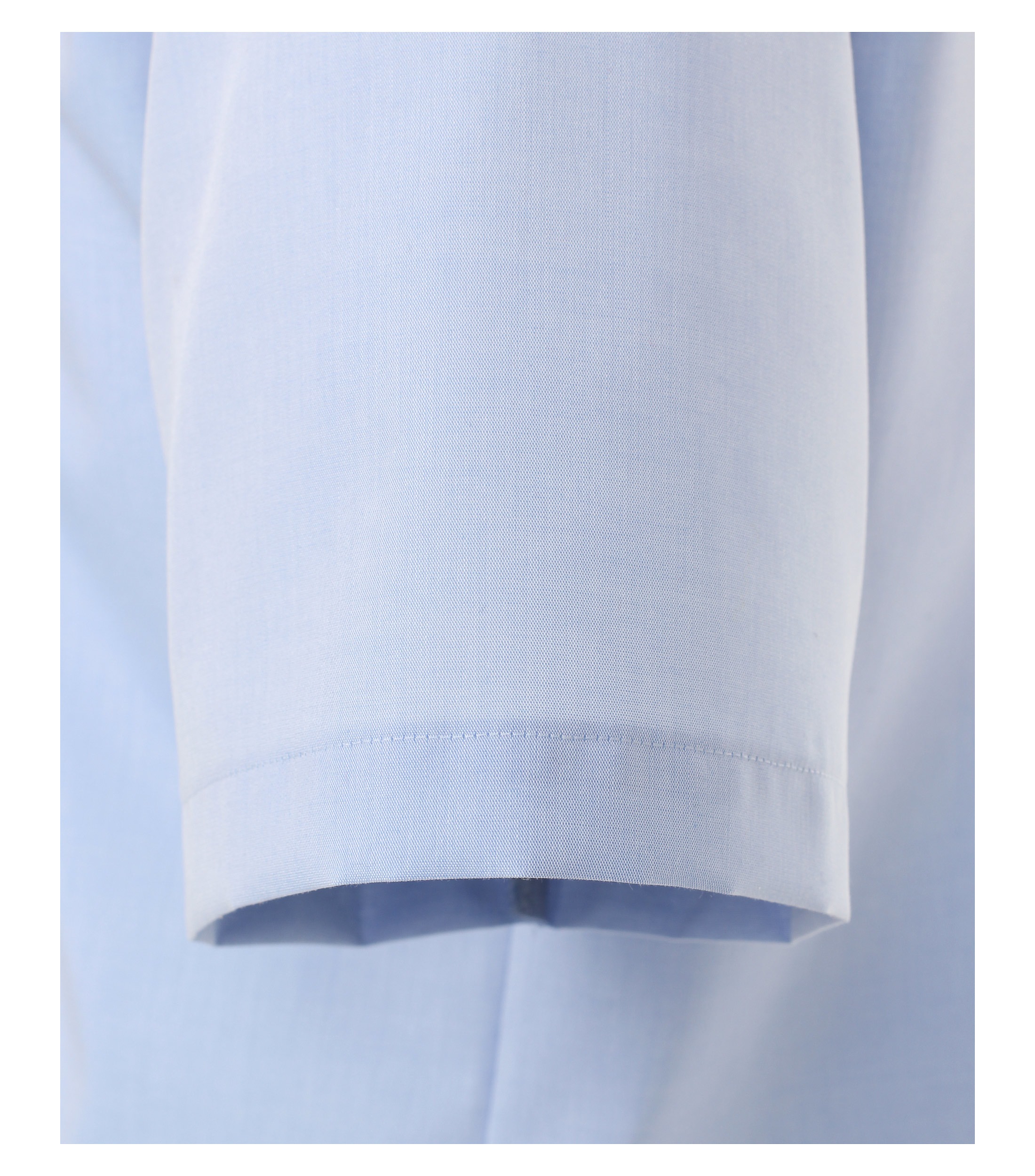 CASAMODA Herren Kurzarm Businesshemd Uni Hellblau Gr. 39 3
