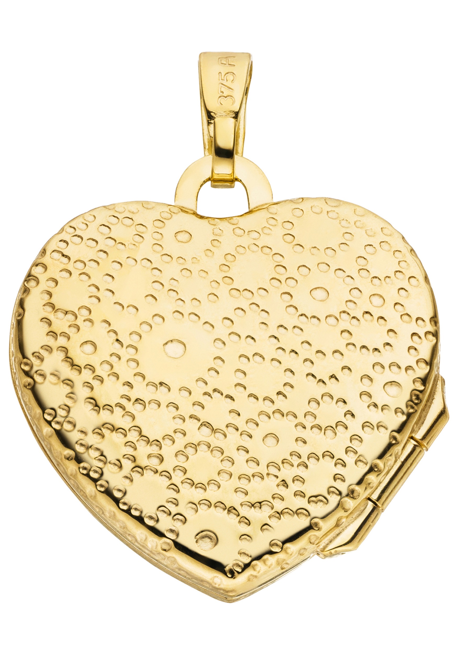 JOBO Medallionanhänger »Medaillon Herz«, 375 Gold für 2 Fotos