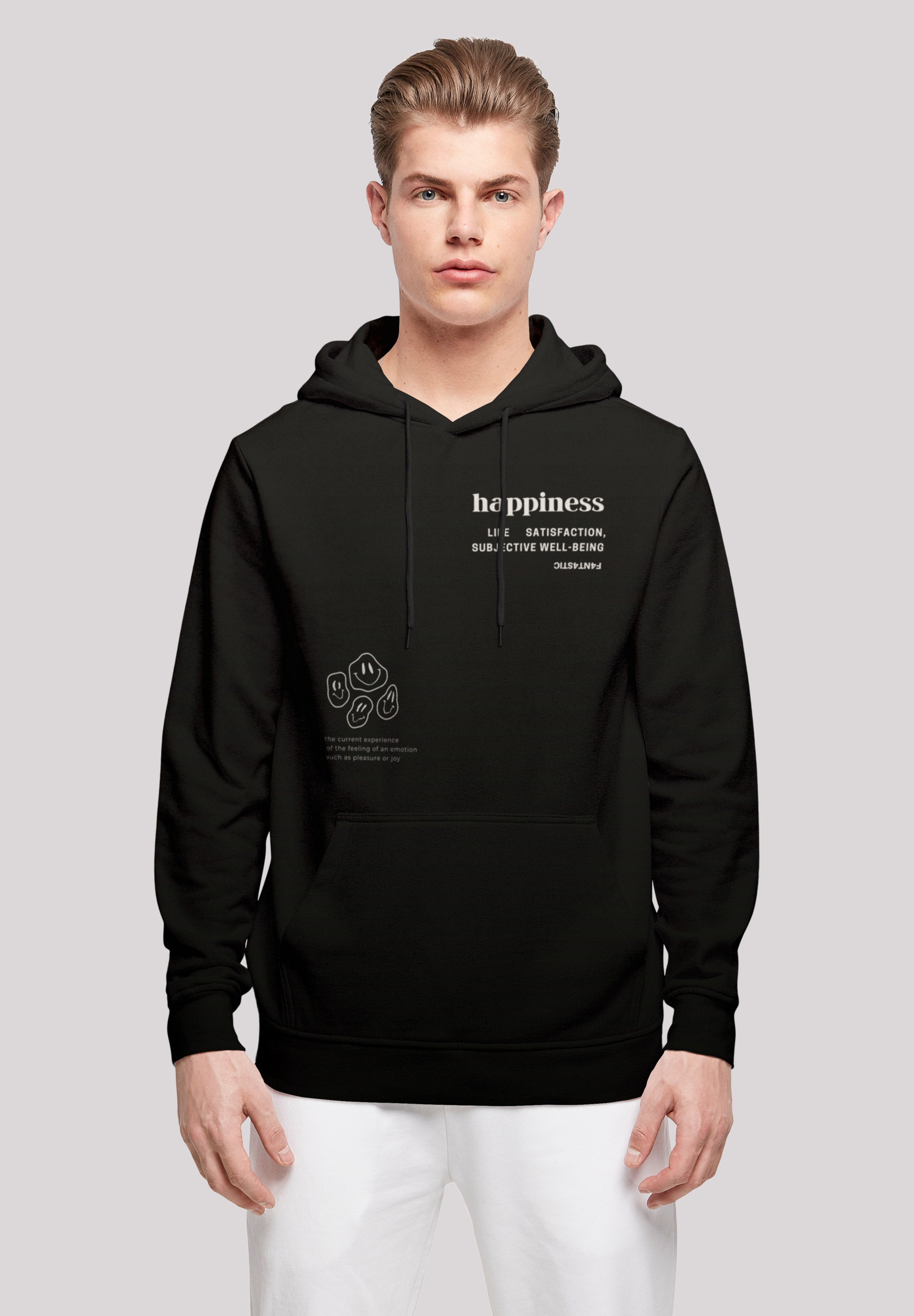 F4NT4STIC Kapuzenpullover "happiness HOODIE UNISEX", Print