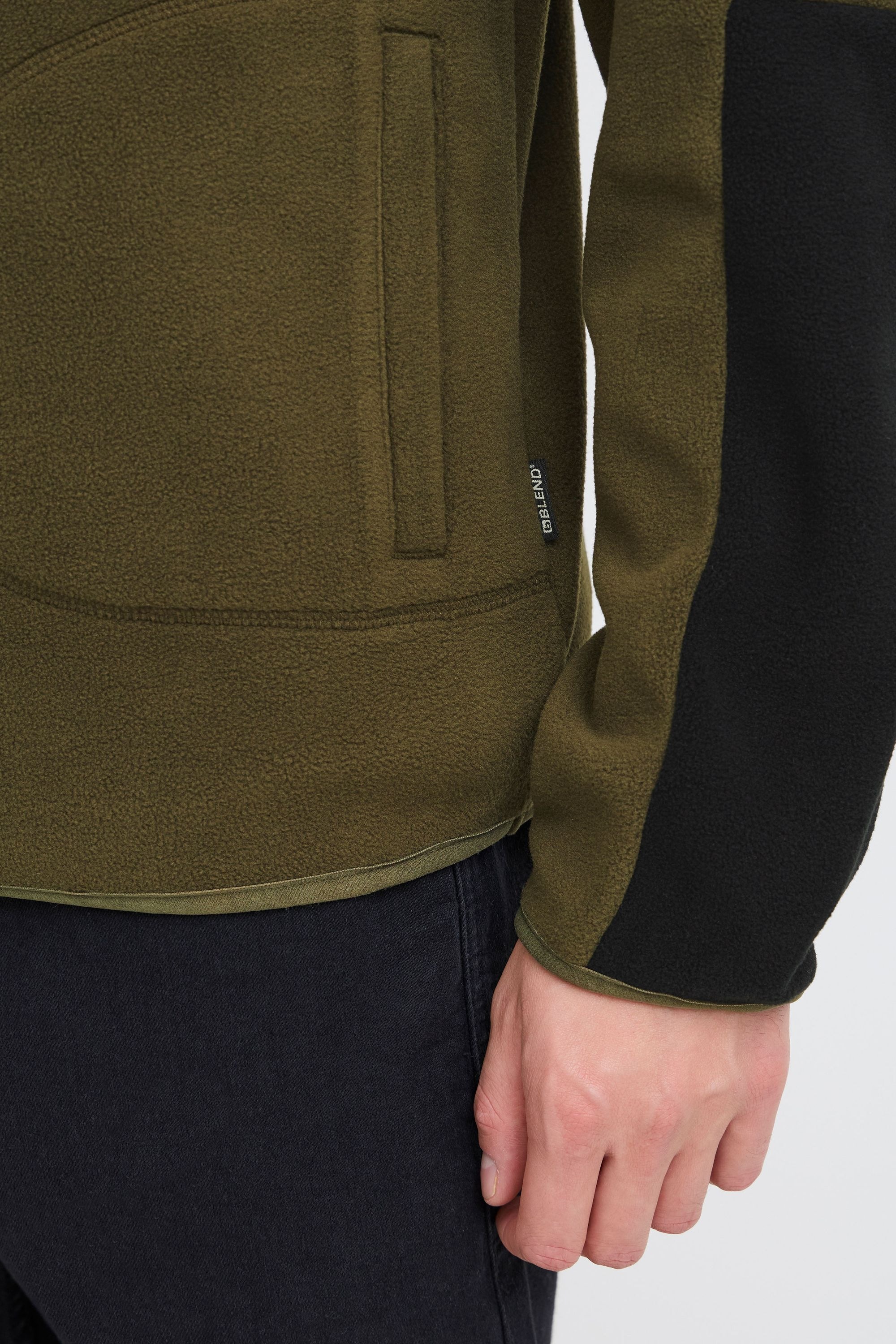 Blend Troyer »Fleecejacke BHBROOKS Sweatshirt halfzipp«