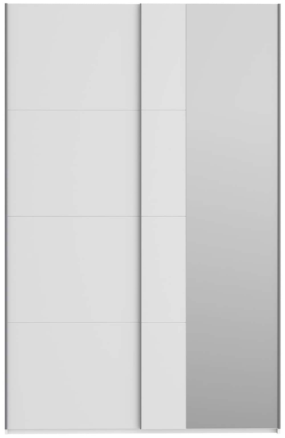 FORTE Schwebetürenschrank »Fittio. Made in Europe, 2 Schiebetüren, modernes Design«, Höhe 2,35 mtr, stehende Montage, Spiegel