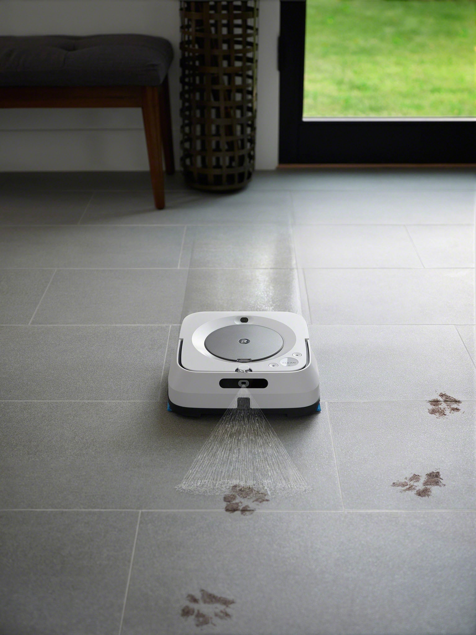 iRobot Wischroboter »Braava jet m6 (m6138)«, App-/Sprachsteuerung, Nasswischen und Trockenfegen, Kartierung