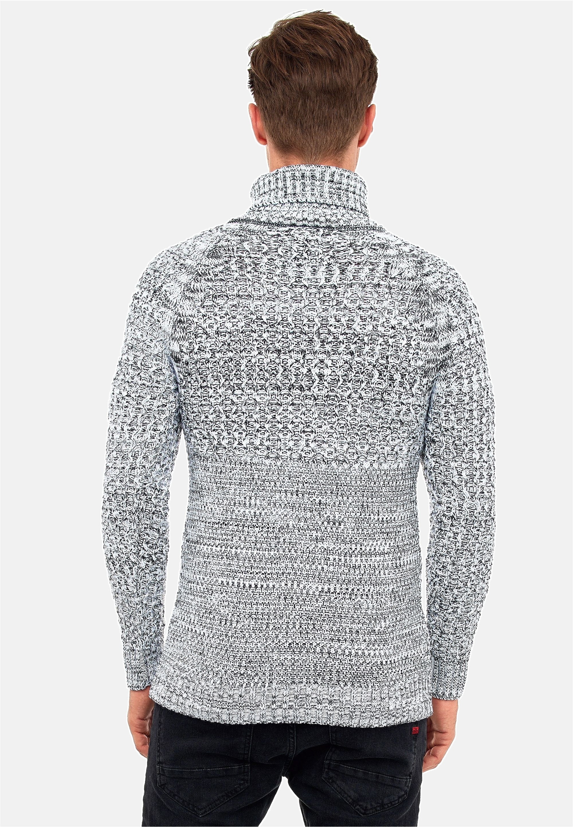 Rusty Neal Strickpullover mit modischen Zierknöpfen