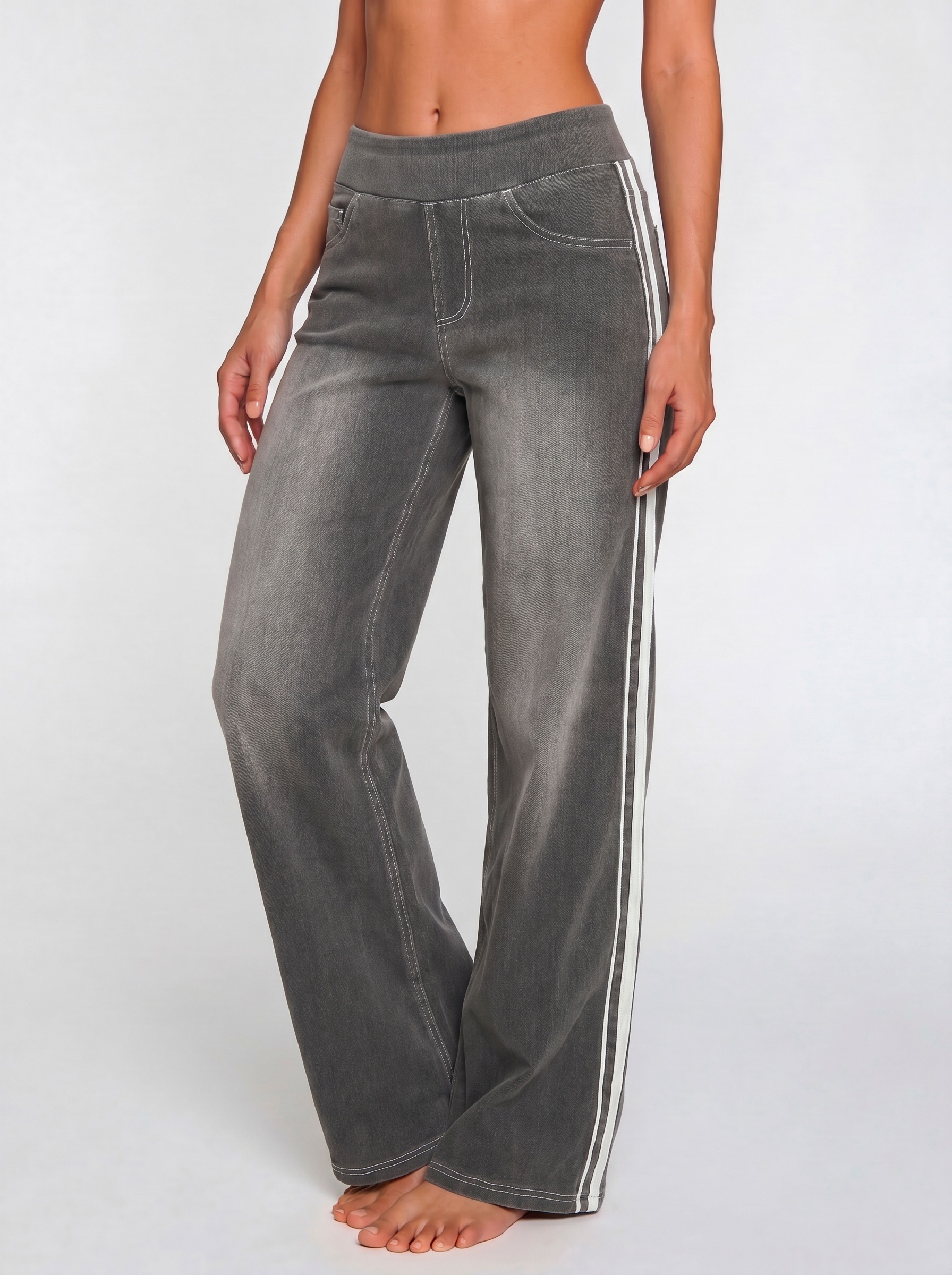 H.I.S Schlupfhose "Wide Leg Style, mit Waschung, mit Taschen, ohne Verschluss" Denim der sich uneingeschränkt bequem anfühlt