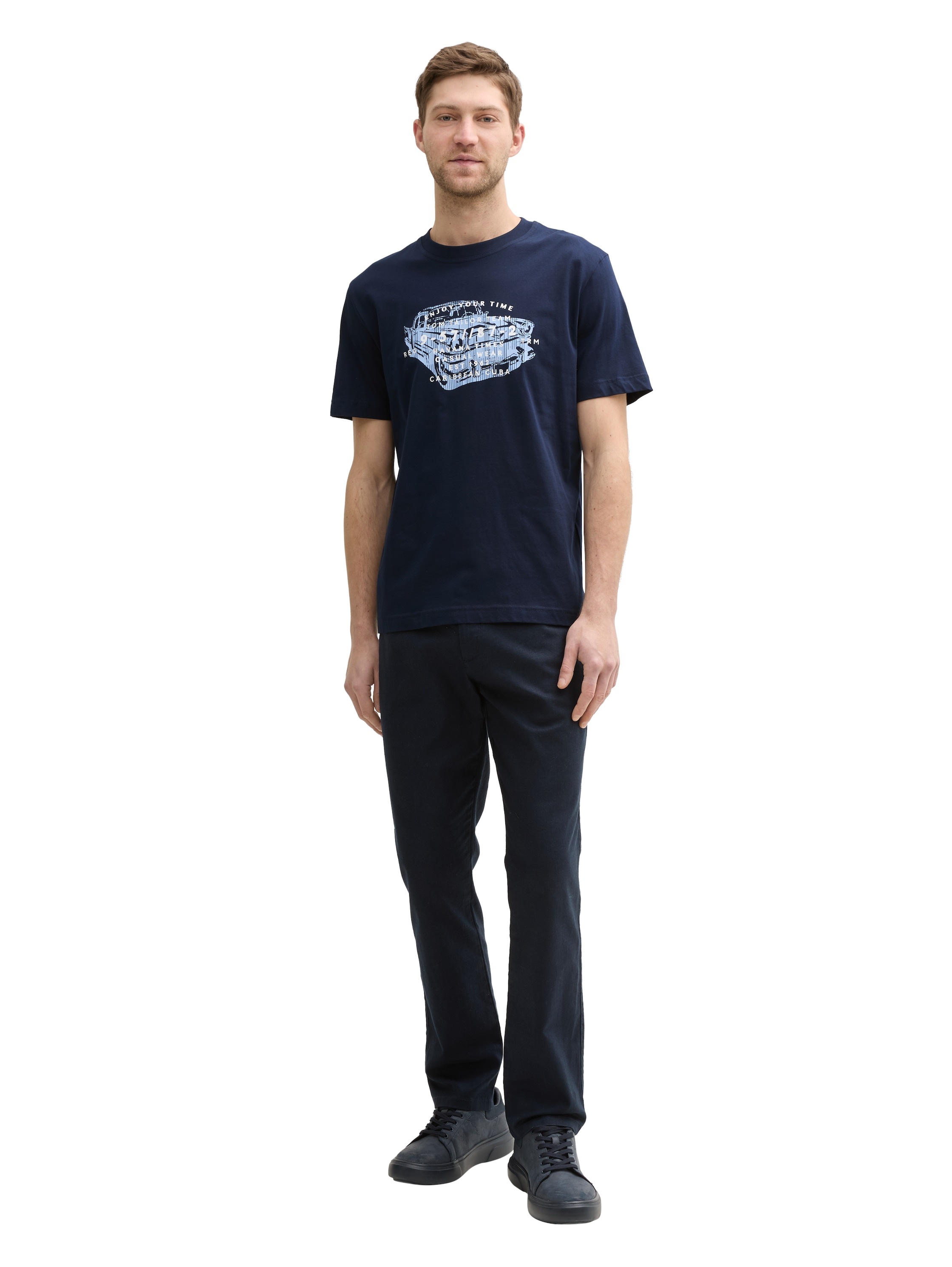TOM TAILOR T-Shirt, (Packung, 2 tlg.), mit Frontprint