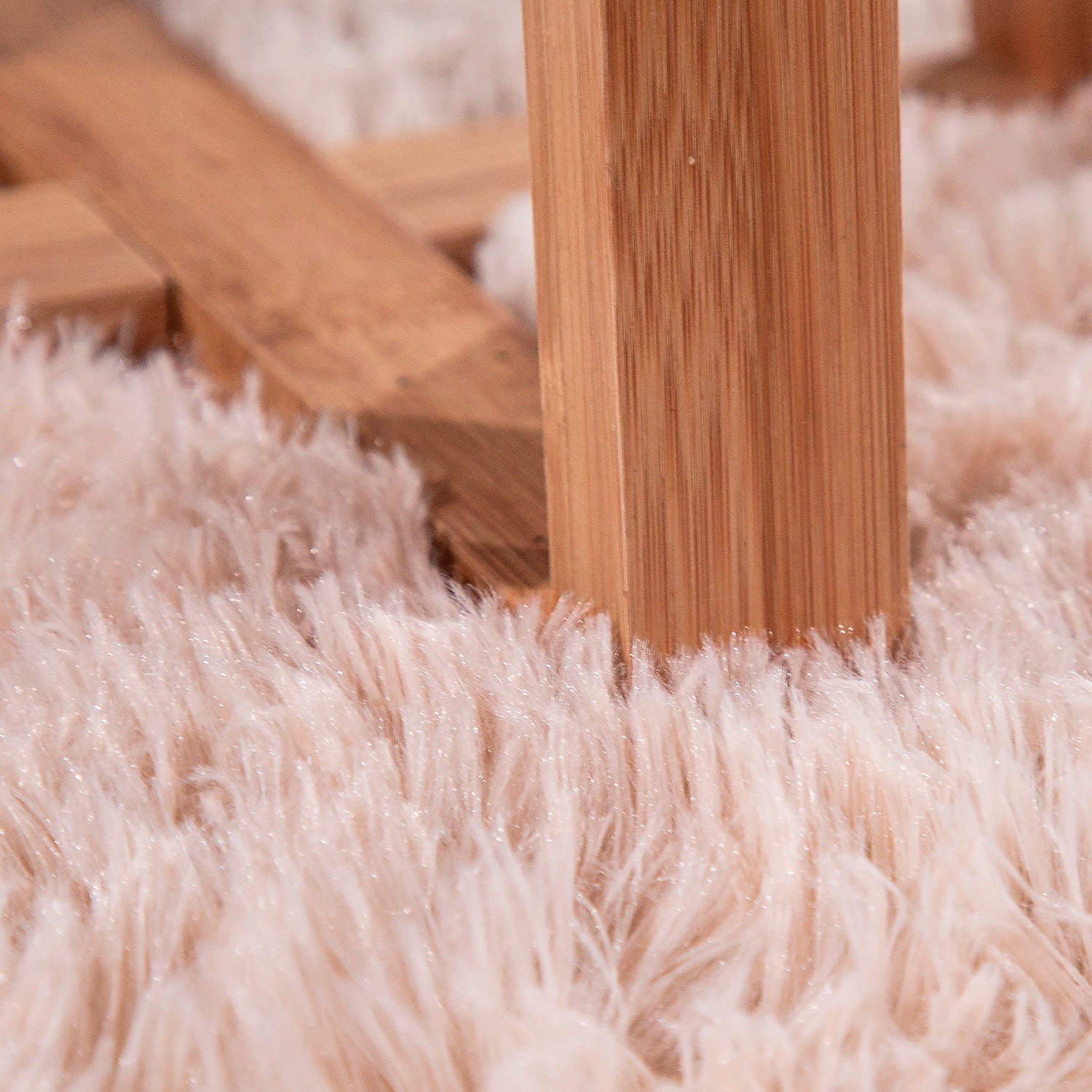 Hochflor-Teppich PACO HOME "Silky 591", beige (creme), H:37mm Ø:80cm, Polyester, Teppiche, Uni Farben, besonders weich und kuschelig 3