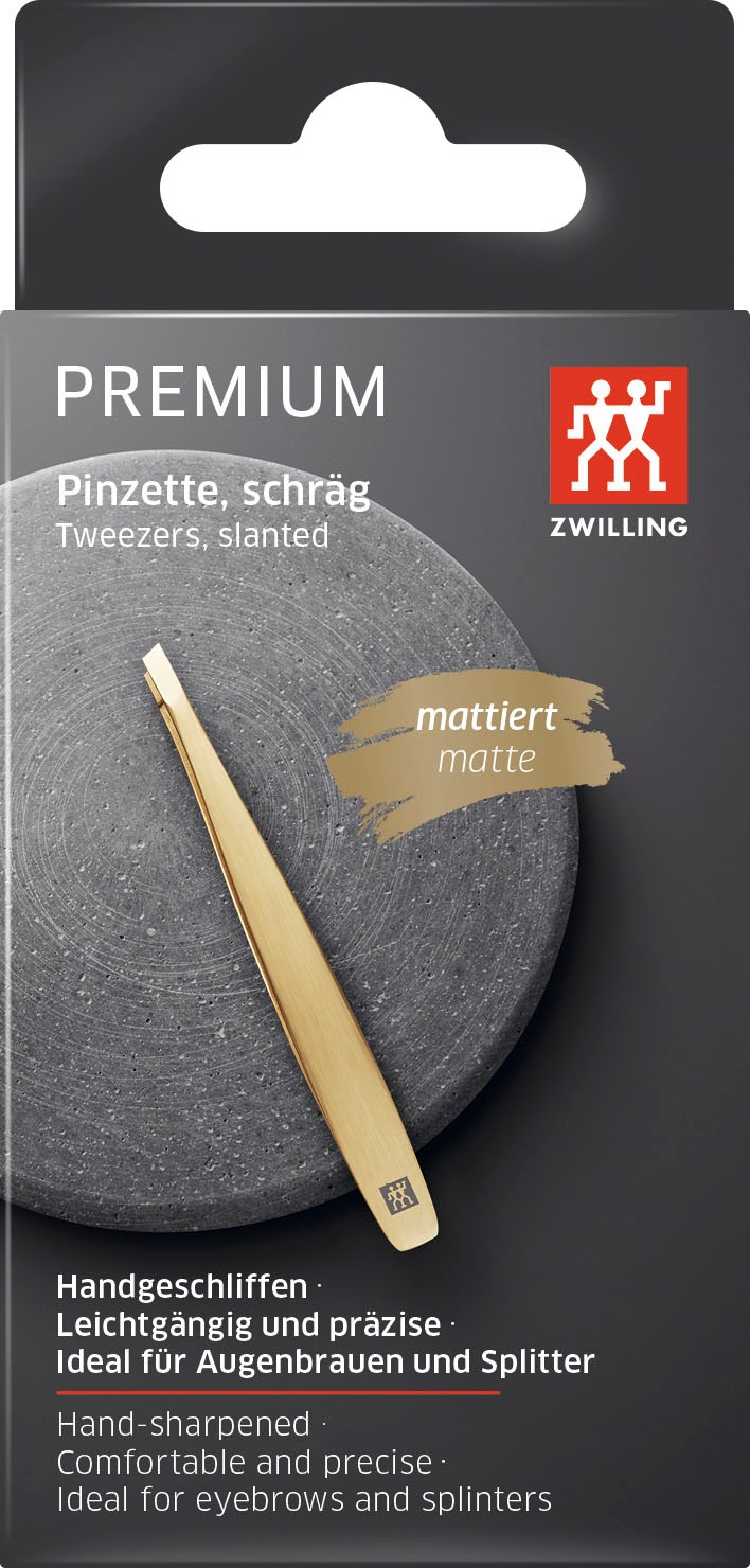 Zwilling | »TWINOX EDITION Augenbrauenpinzette GOLD PINZETTE« SCHRÄGE BAUR