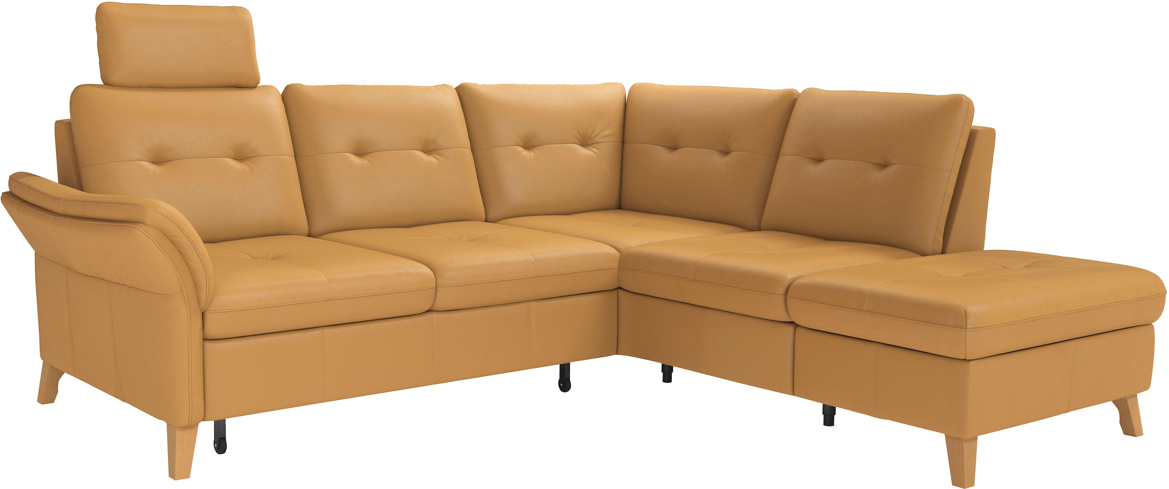 sit&more Ecksofa »Göteborg«, inkl. Sitztiefenverstellung, wahlweise mit Bettfunktion & Bettkasten