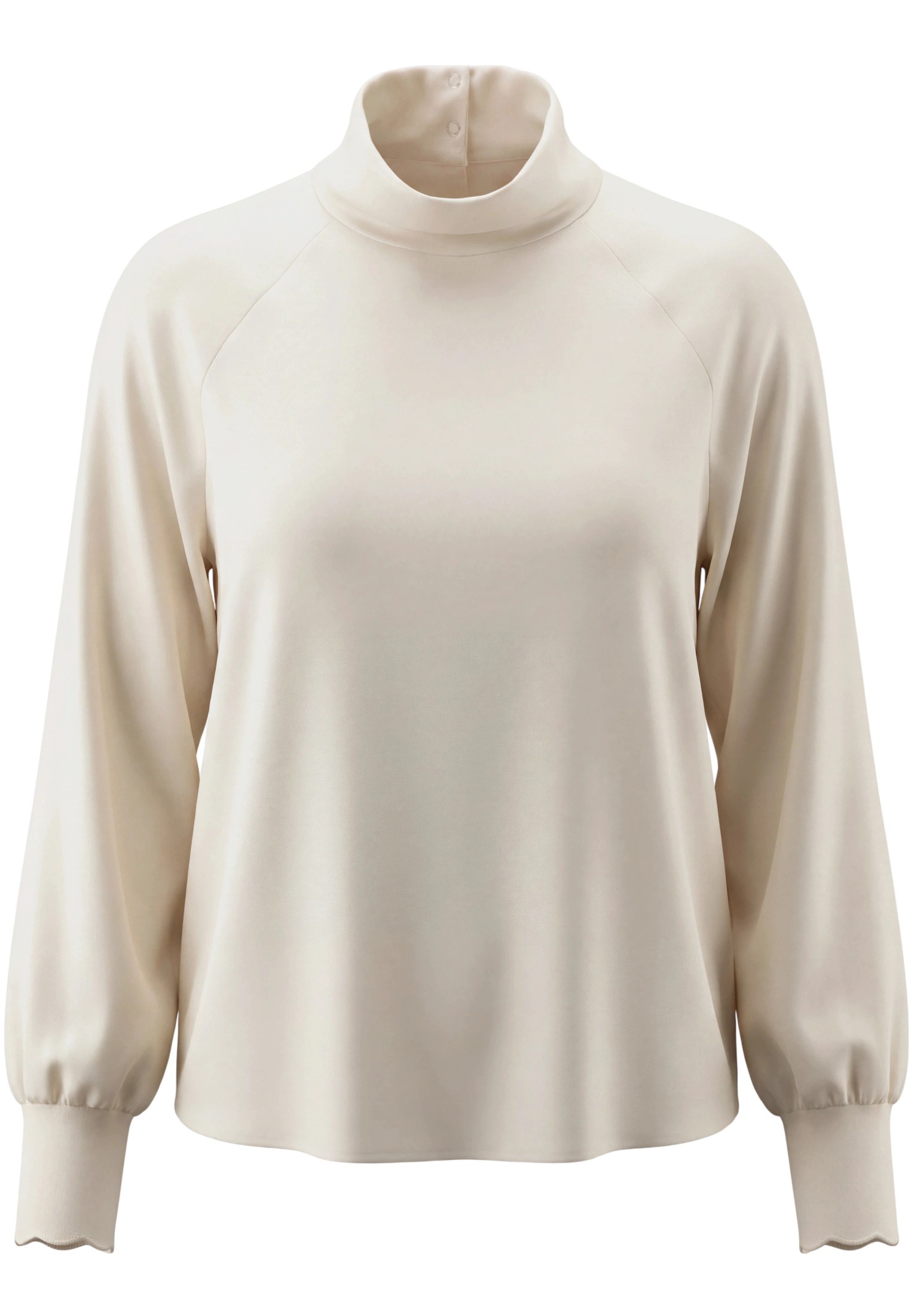 Zero Satinbluse »Damen mit Kragen«
