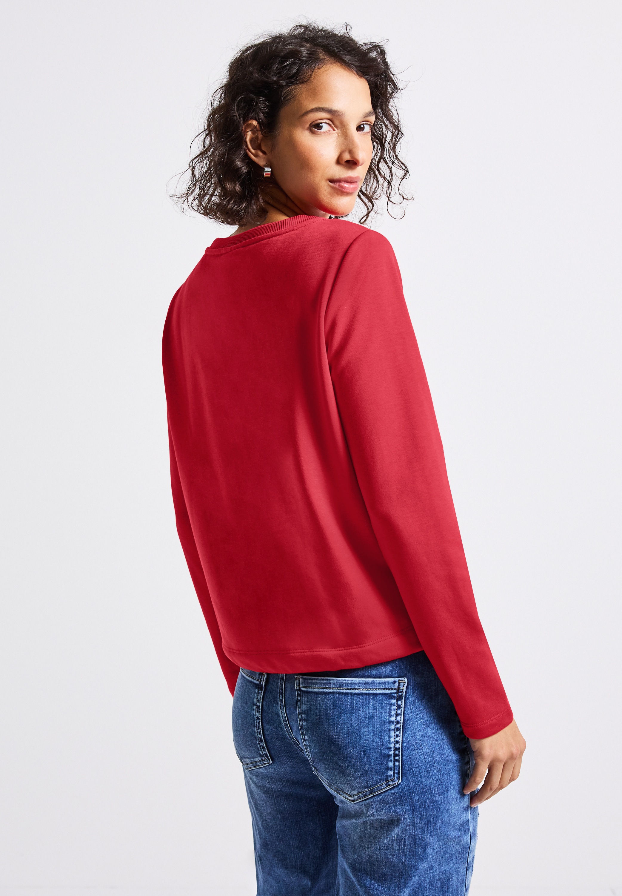 STREET ONE Sweatshirt, mit Tunnelzug am Saum günstig online kaufen