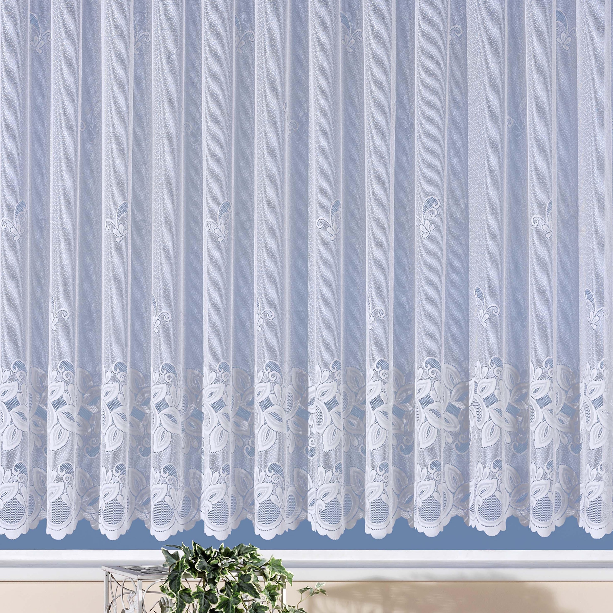 Weckbrodt Gardine "Basel" Kräuselband 1 Stk. tlg. Jacquard, strukturiert, h günstig online kaufen